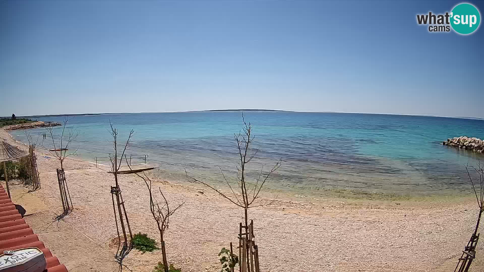 Spletna kamera Plaža Gajac – Pag – Hrvaška
