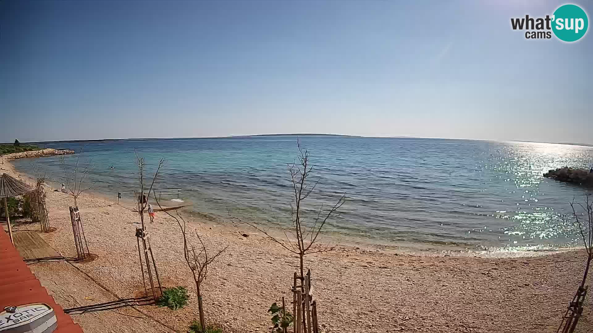 Spletna kamera Plaža Gajac – Pag – Hrvaška