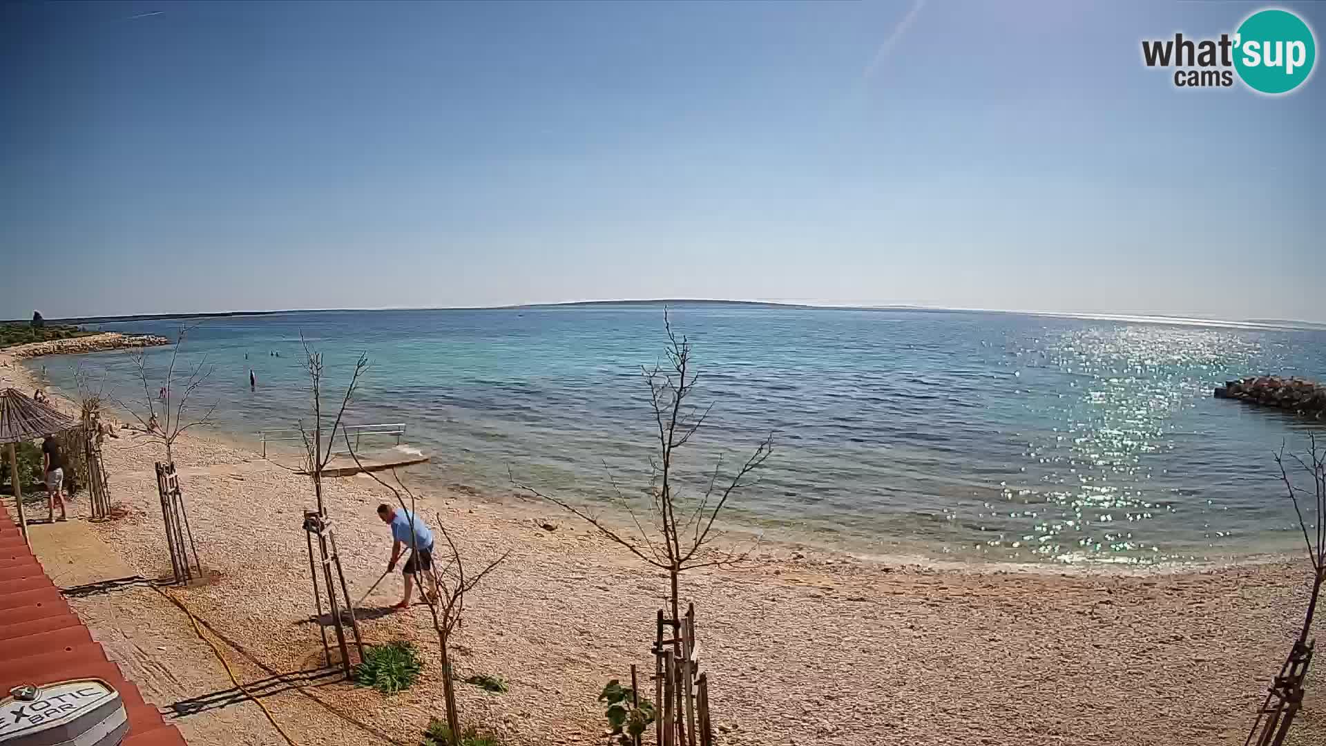Spletna kamera Plaža Gajac – Pag – Hrvaška