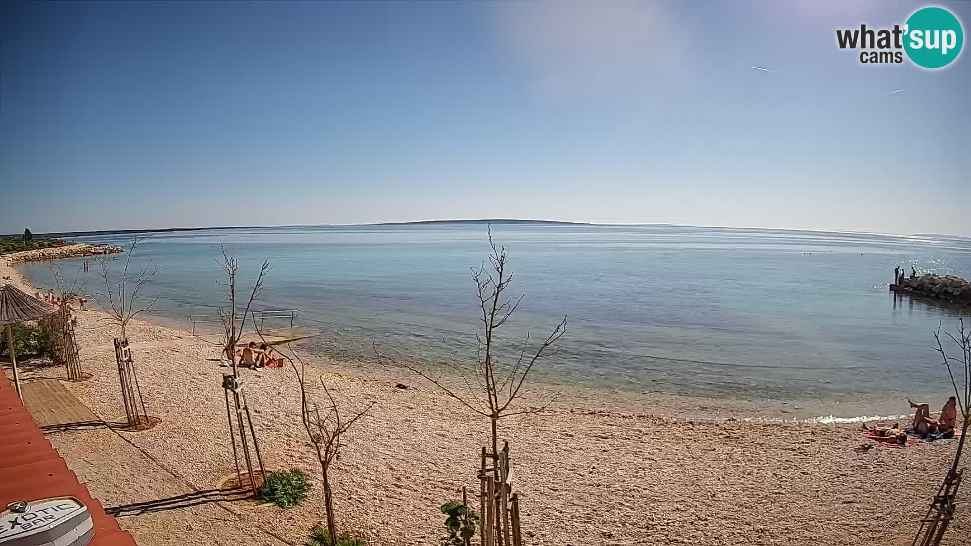 Spletna kamera Plaža Gajac – Pag – Hrvaška
