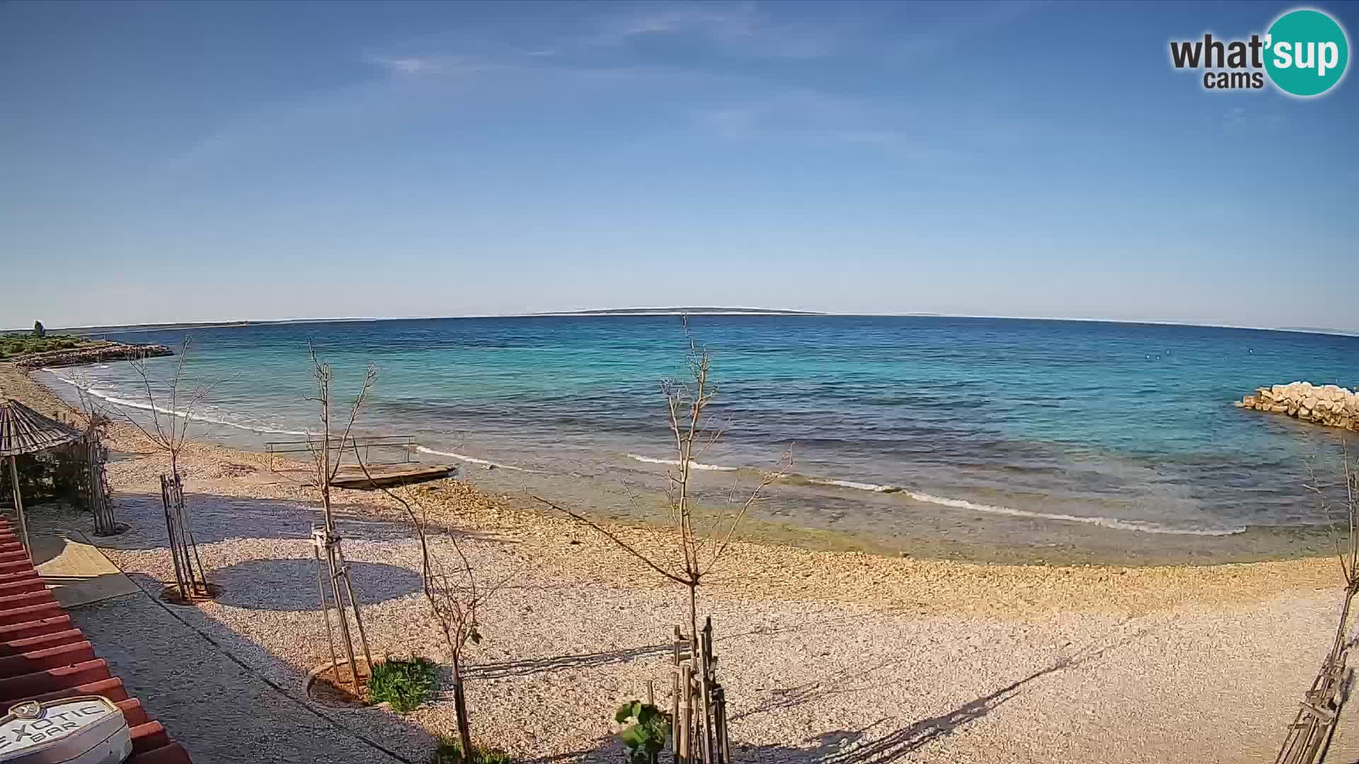 Spletna kamera Plaža Gajac – Pag – Hrvaška