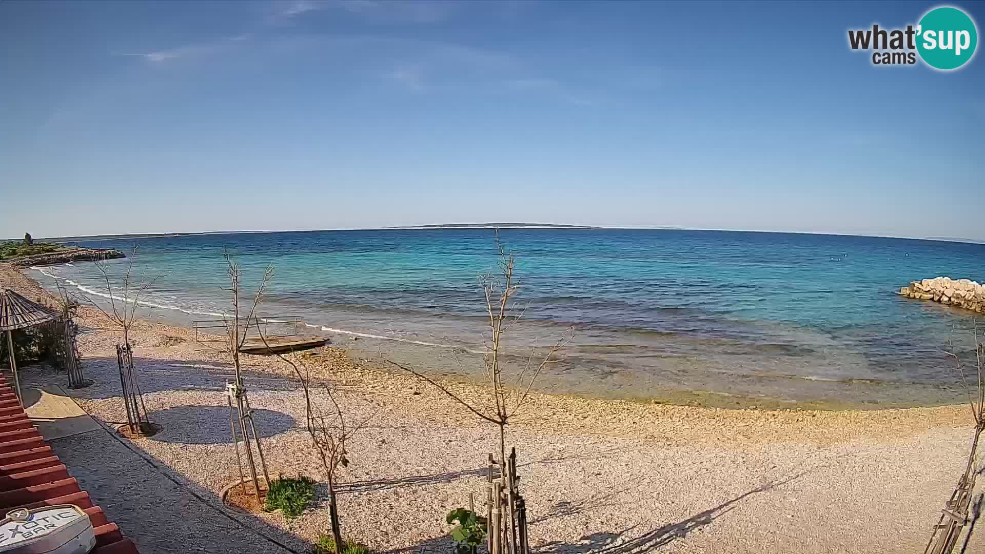 Spletna kamera Plaža Gajac – Pag – Hrvaška