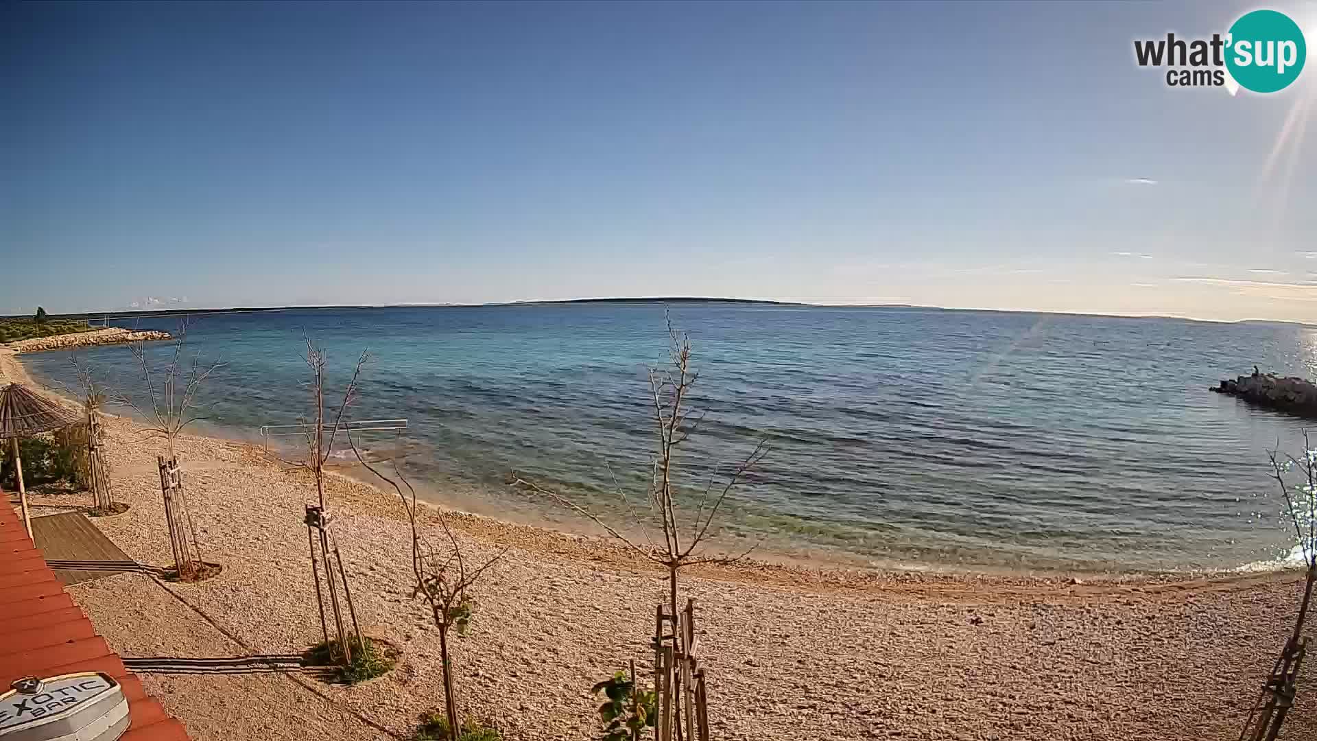 Spletna kamera Plaža Gajac – Pag – Hrvaška