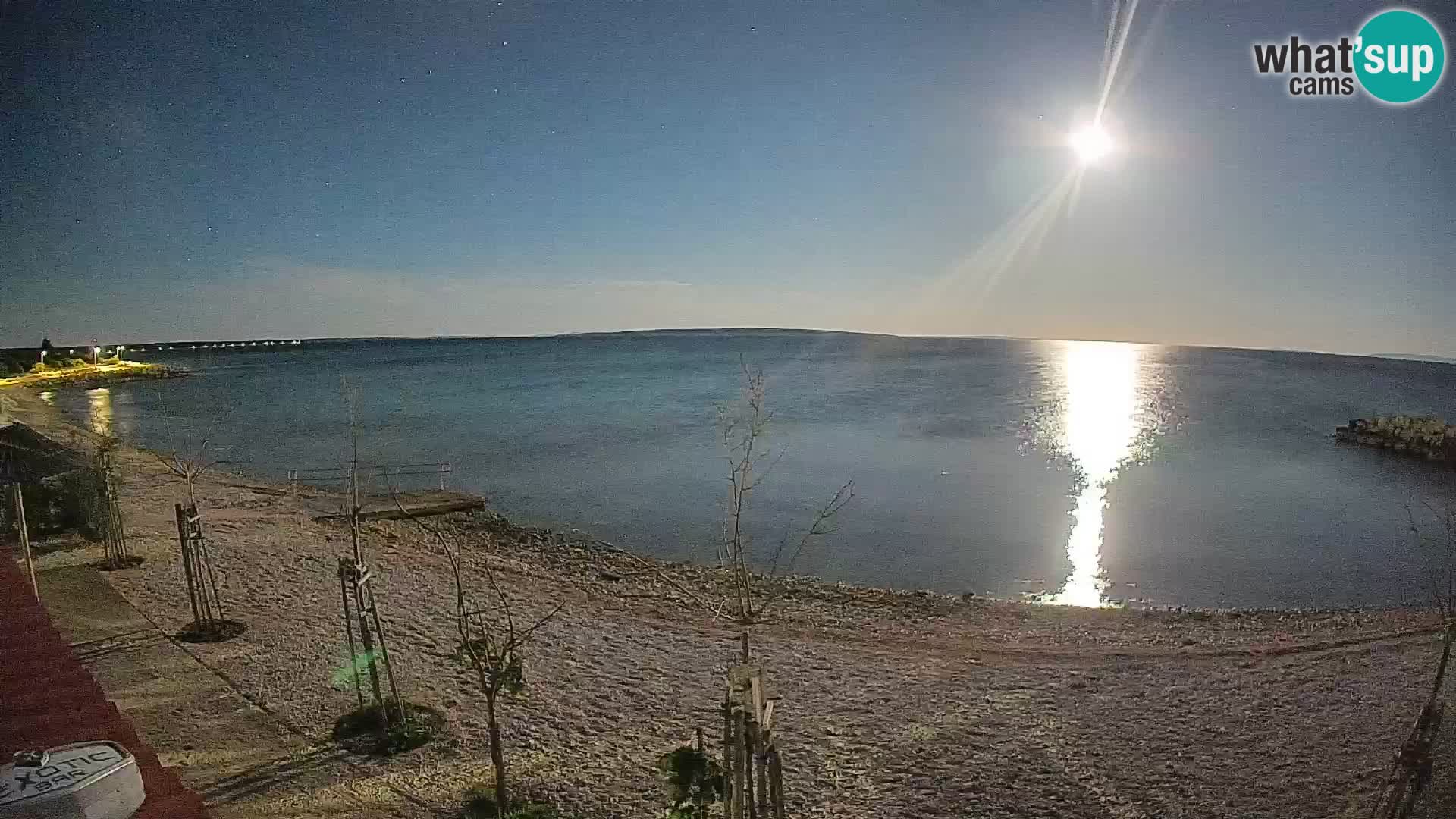 Spletna kamera Plaža Gajac – Pag – Hrvaška