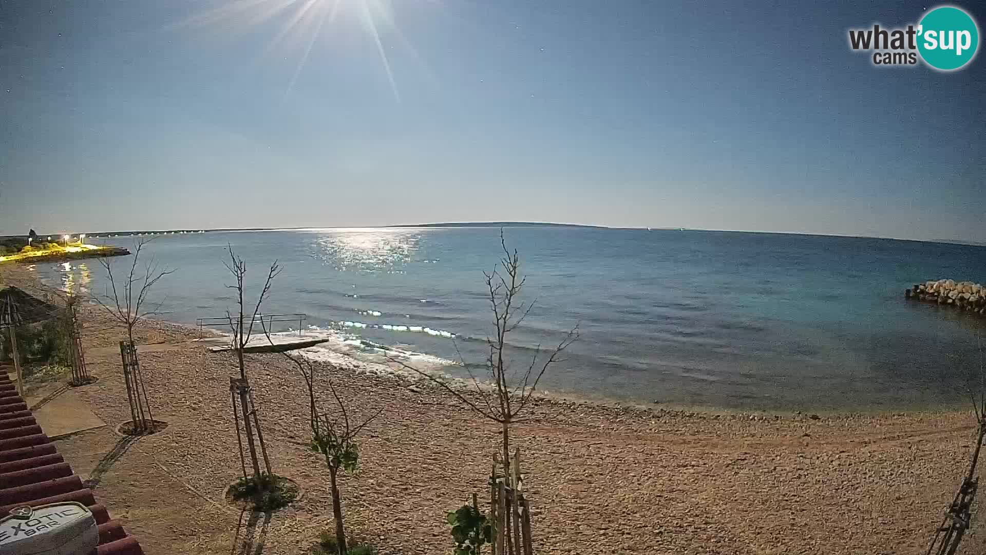 Spletna kamera Plaža Gajac – Pag – Hrvaška