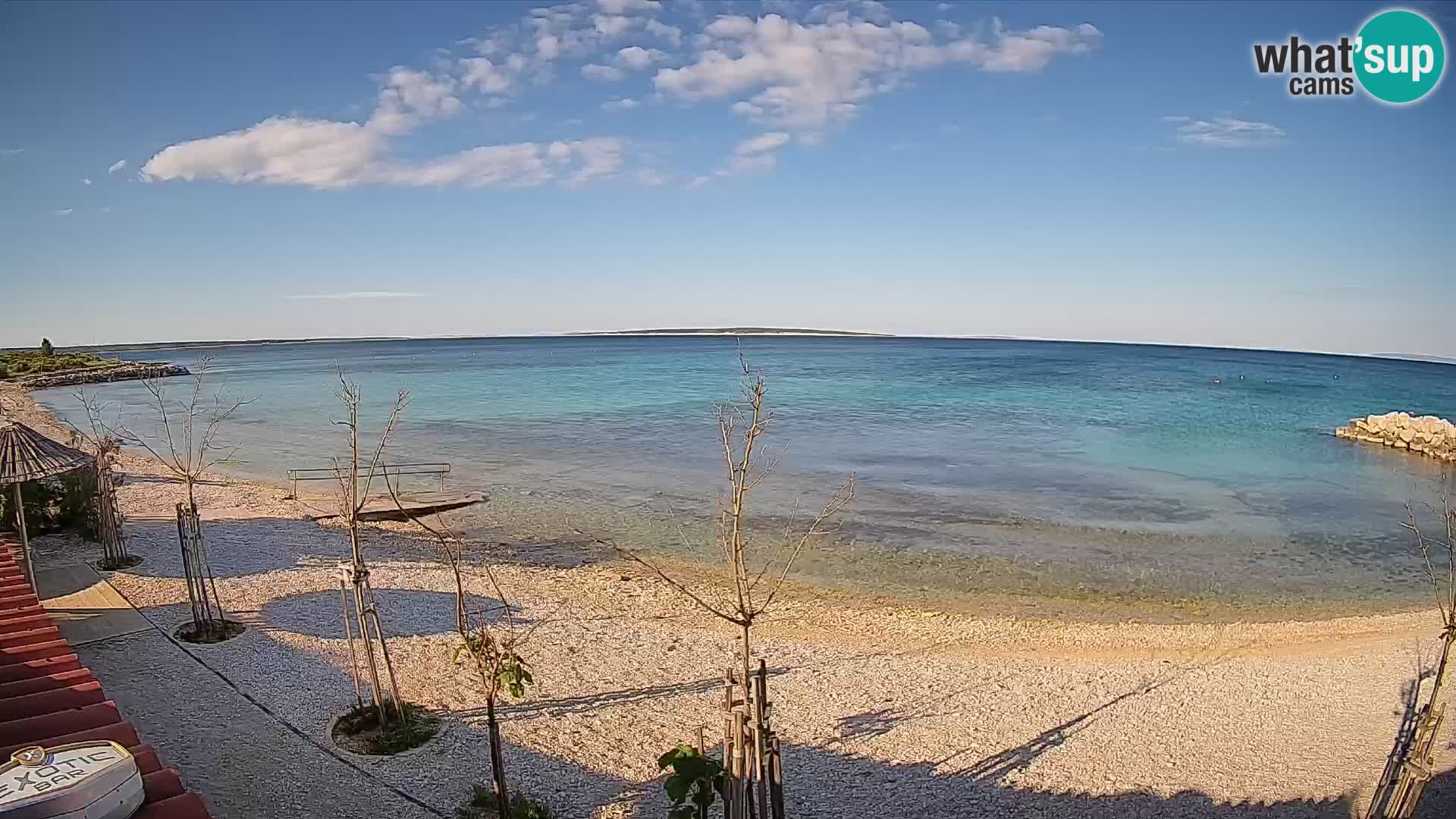 Spletna kamera Plaža Gajac – Pag – Hrvaška
