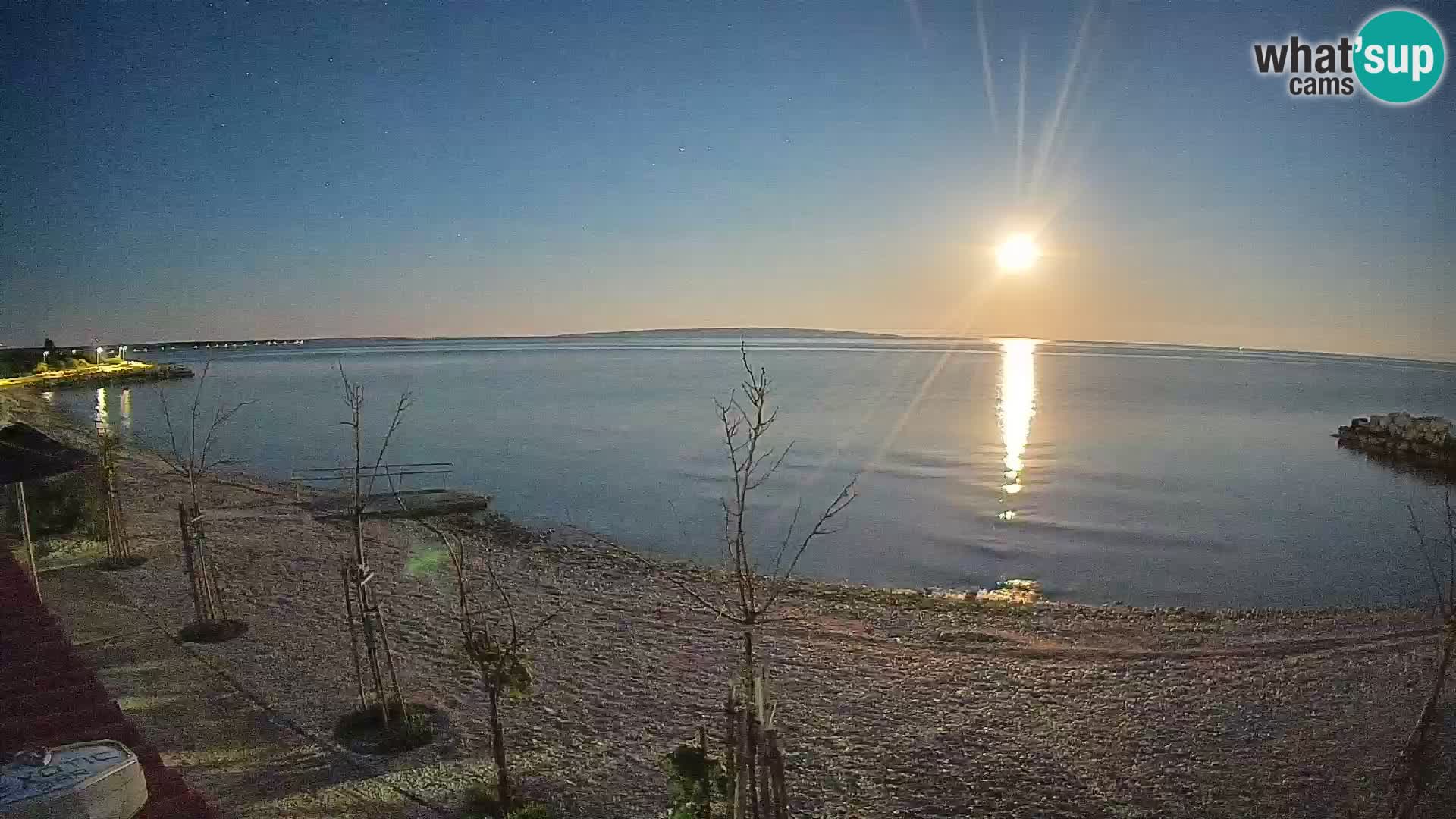 Spletna kamera Plaža Gajac – Pag – Hrvaška