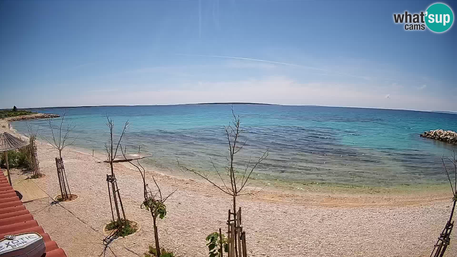 Spletna kamera Plaža Gajac – Pag – Hrvaška