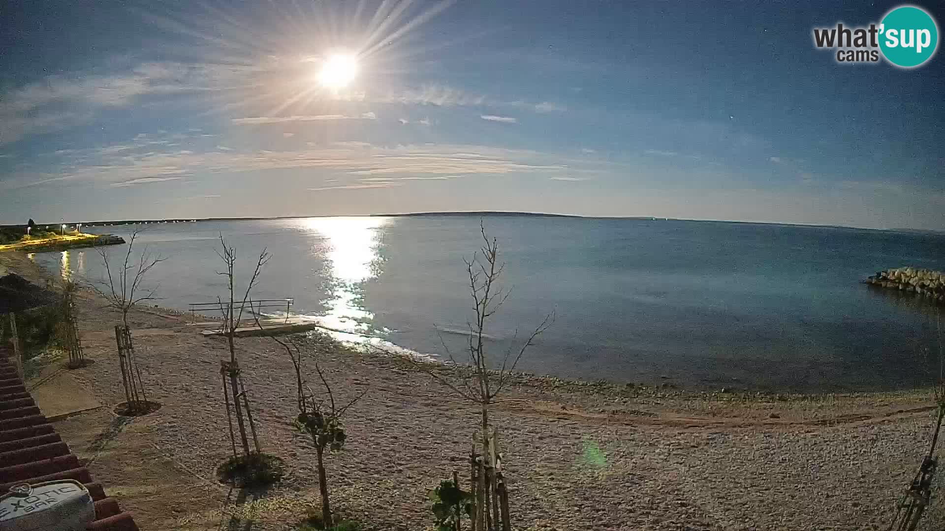 Spletna kamera Plaža Gajac – Pag – Hrvaška