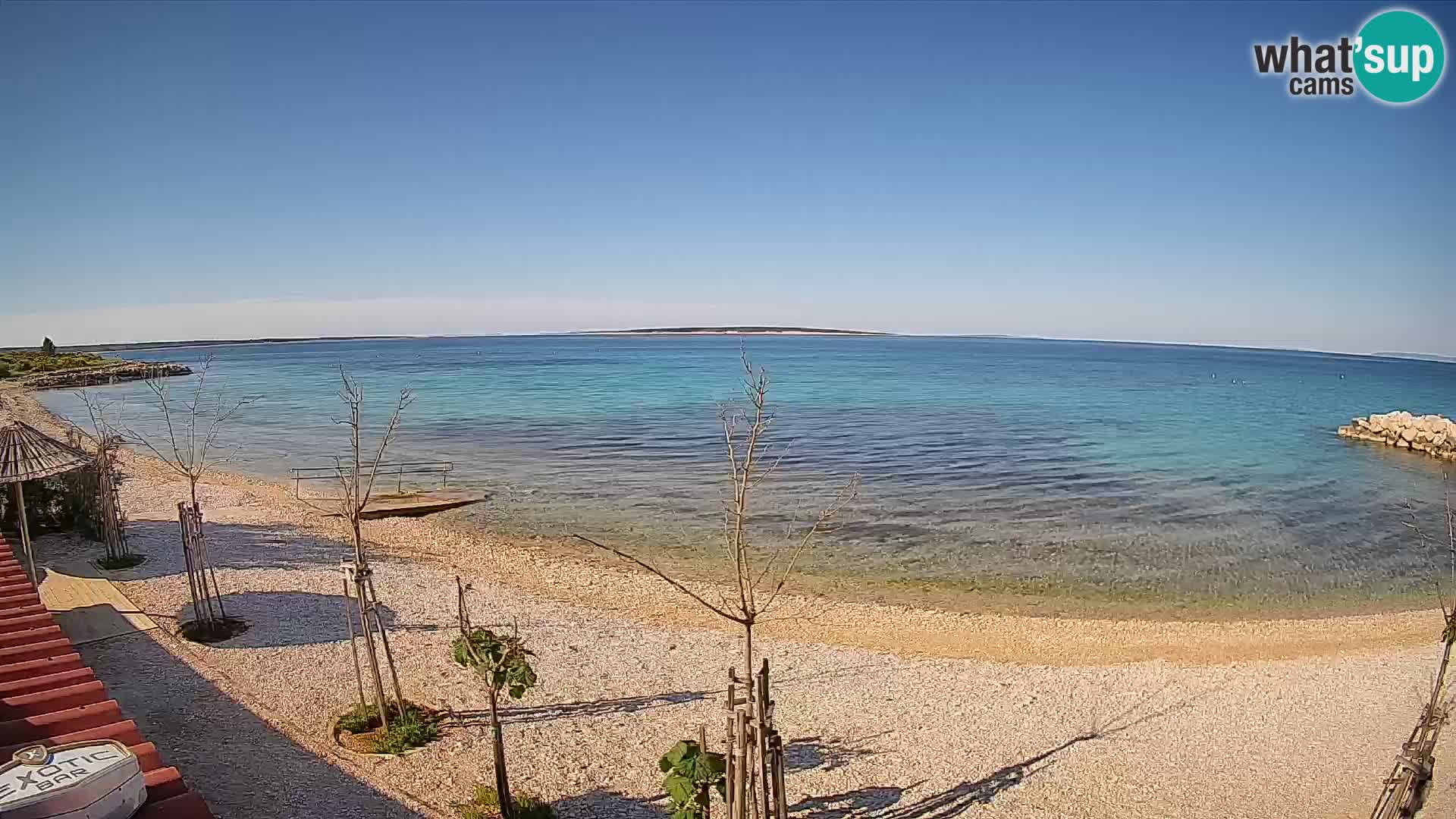 Live Webcam Gajac beach – Pag