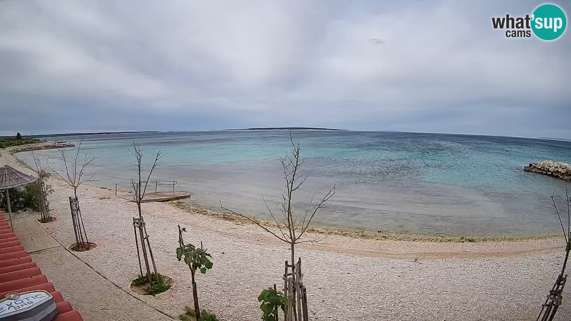 Spletna kamera Plaža Gajac – Pag – Hrvaška