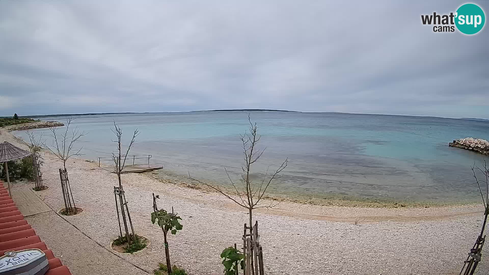 Spletna kamera Plaža Gajac – Pag – Hrvaška