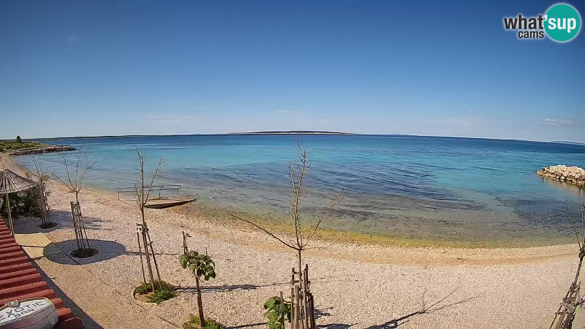 Spletna kamera Plaža Gajac – Pag – Hrvaška