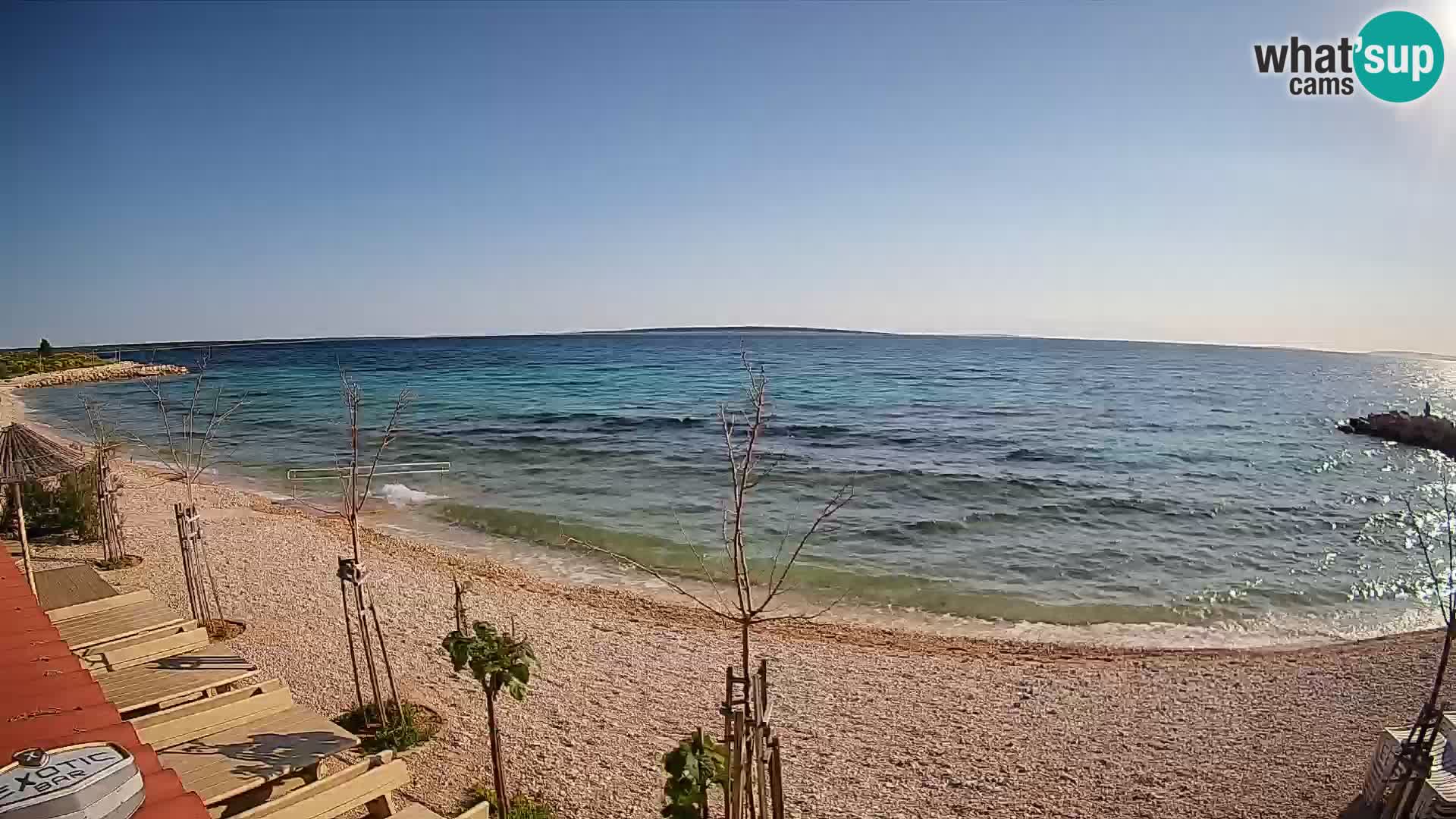 Spletna kamera Plaža Gajac – Pag – Hrvaška