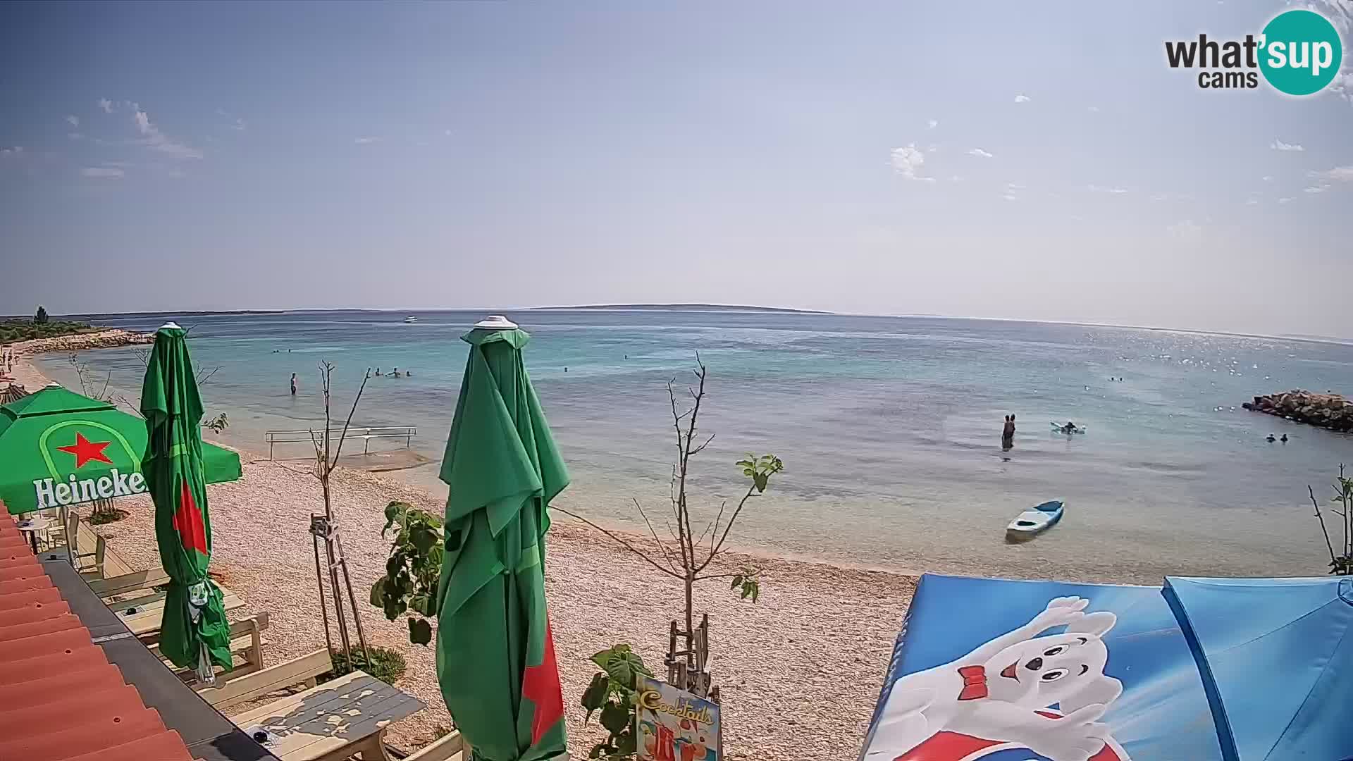 Spletna kamera Plaža Gajac – Pag – Hrvaška