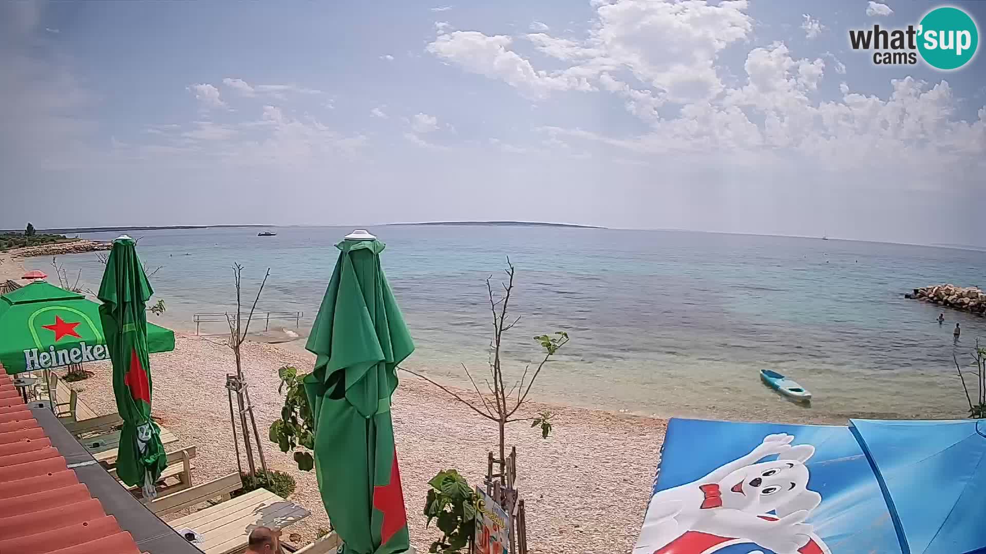 Spletna kamera Plaža Gajac – Pag – Hrvaška