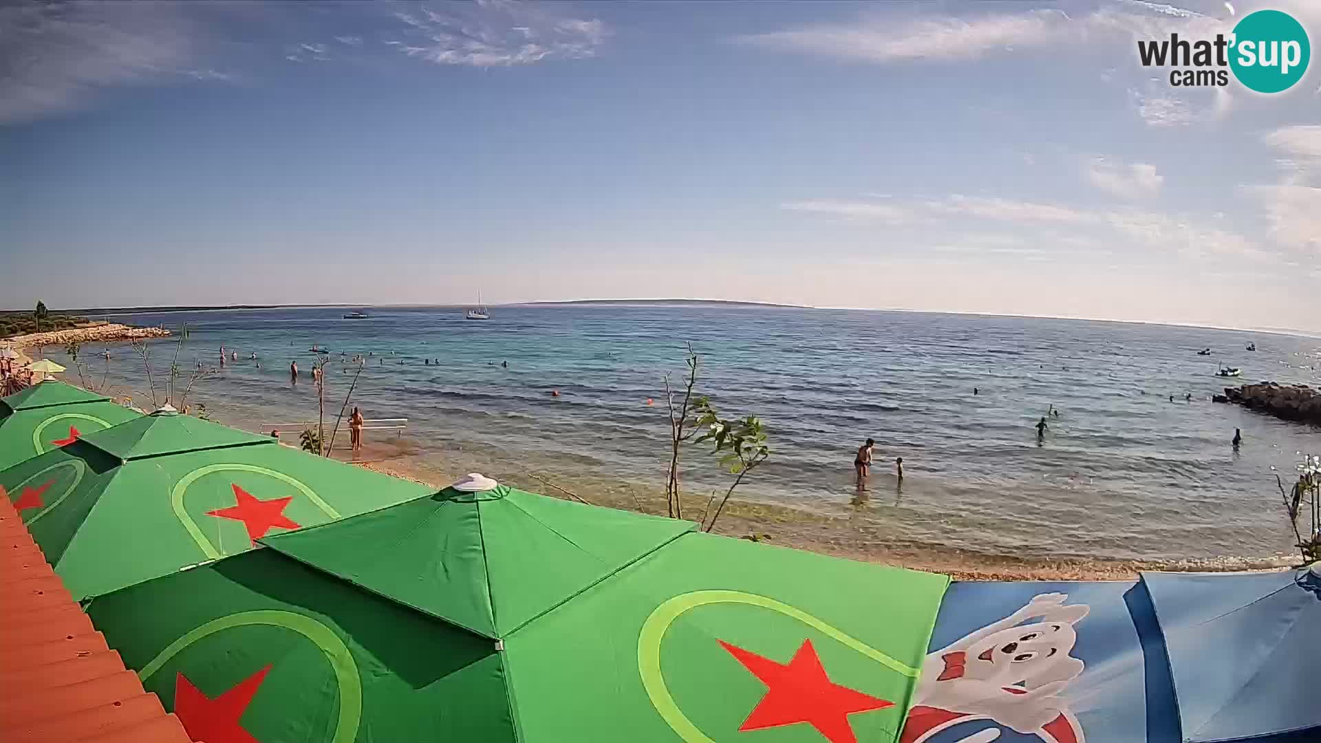 Spletna kamera Plaža Gajac – Pag – Hrvaška