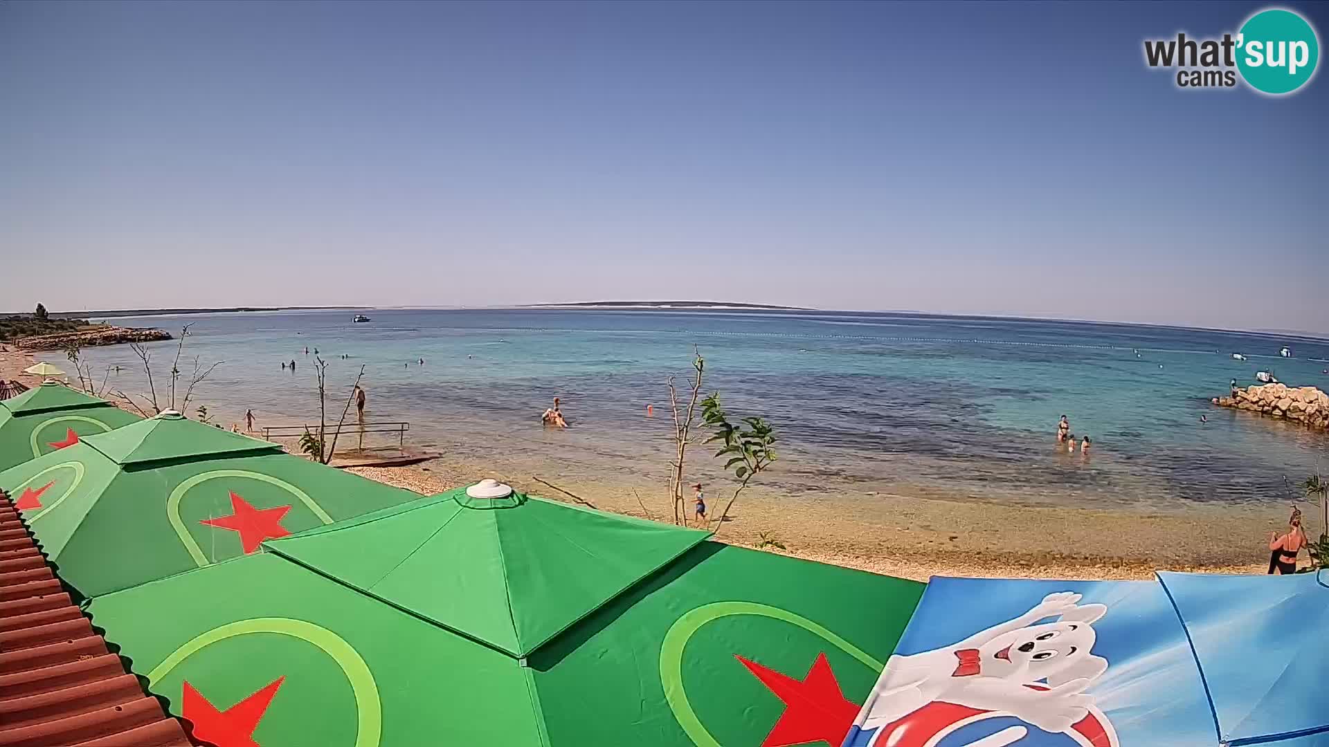 Spletna kamera Plaža Gajac – Pag – Hrvaška