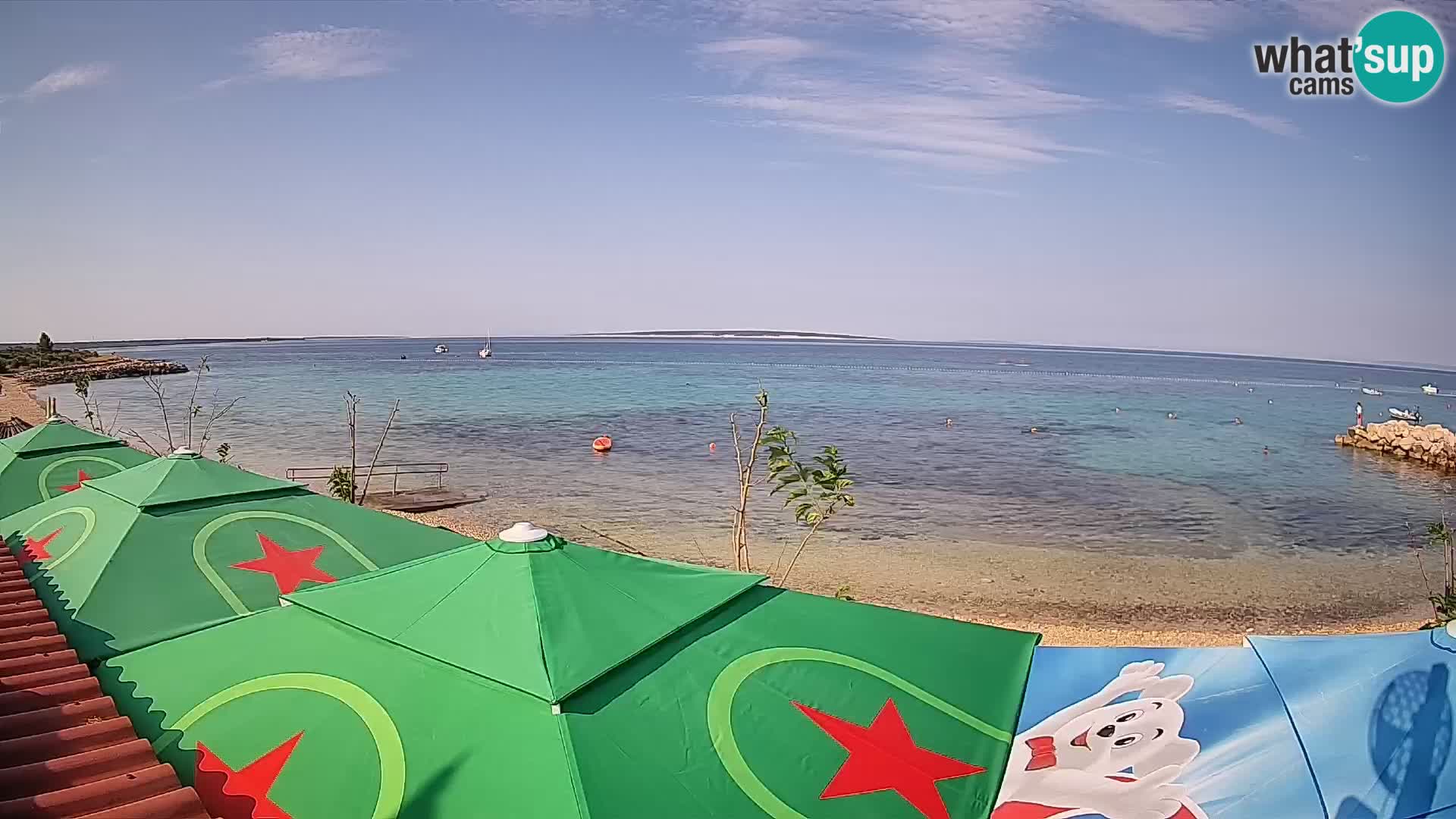 Spletna kamera Plaža Gajac – Pag – Hrvaška