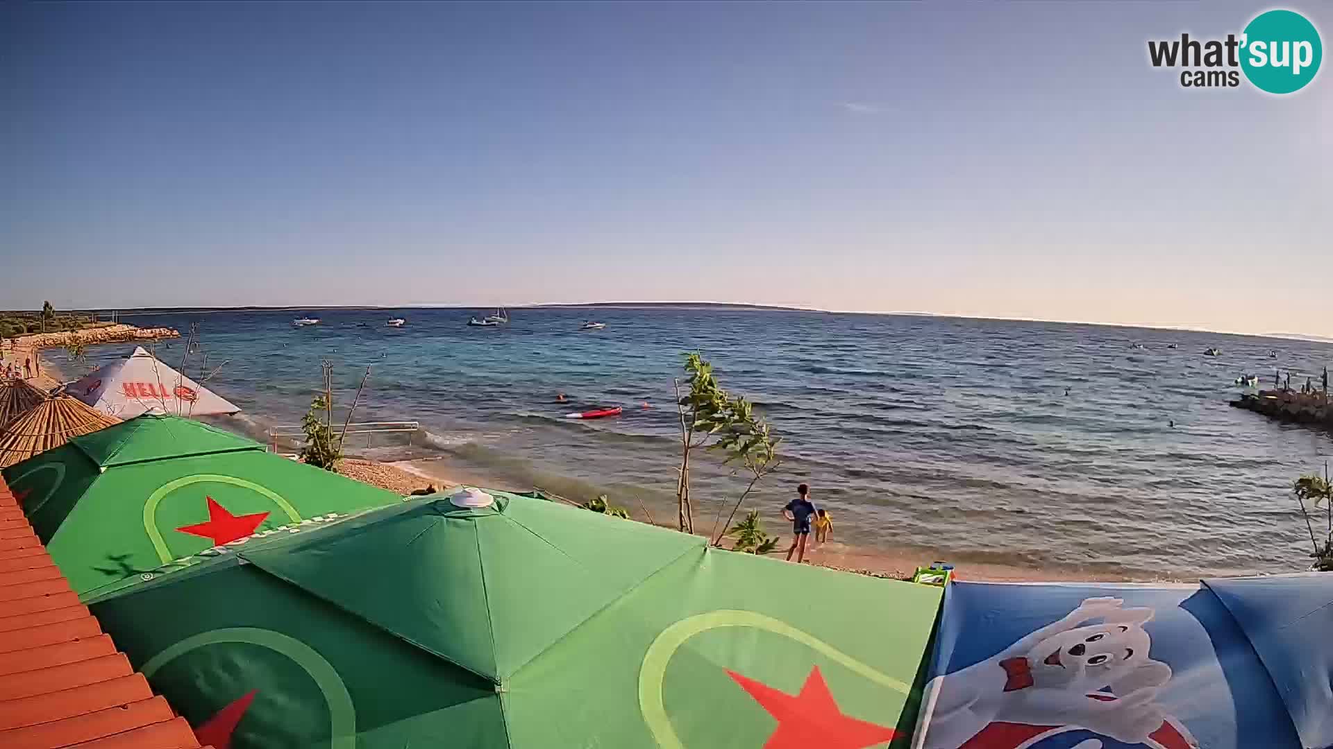 Spletna kamera Plaža Gajac – Pag – Hrvaška