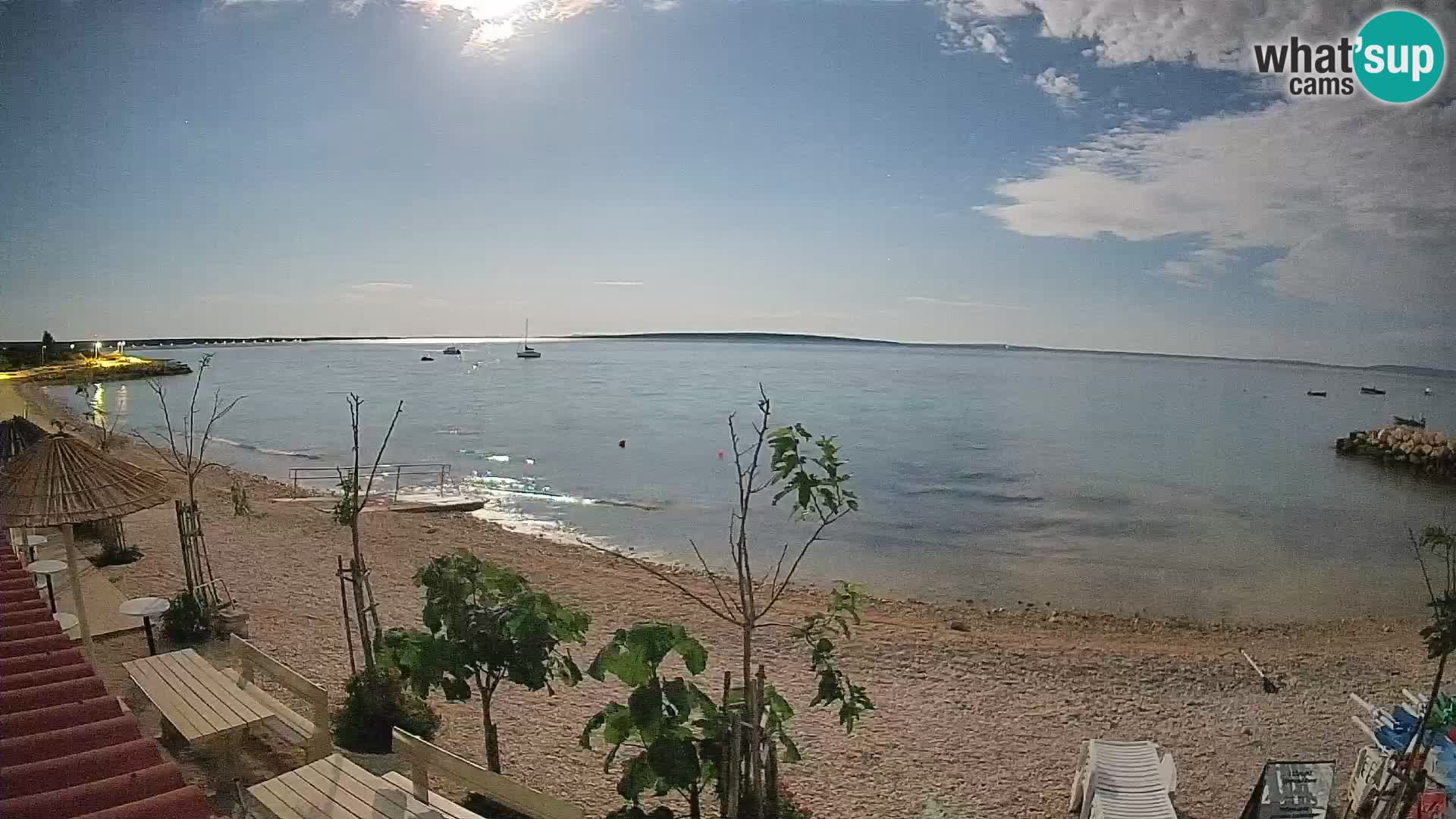 Spletna kamera Plaža Gajac – Pag – Hrvaška