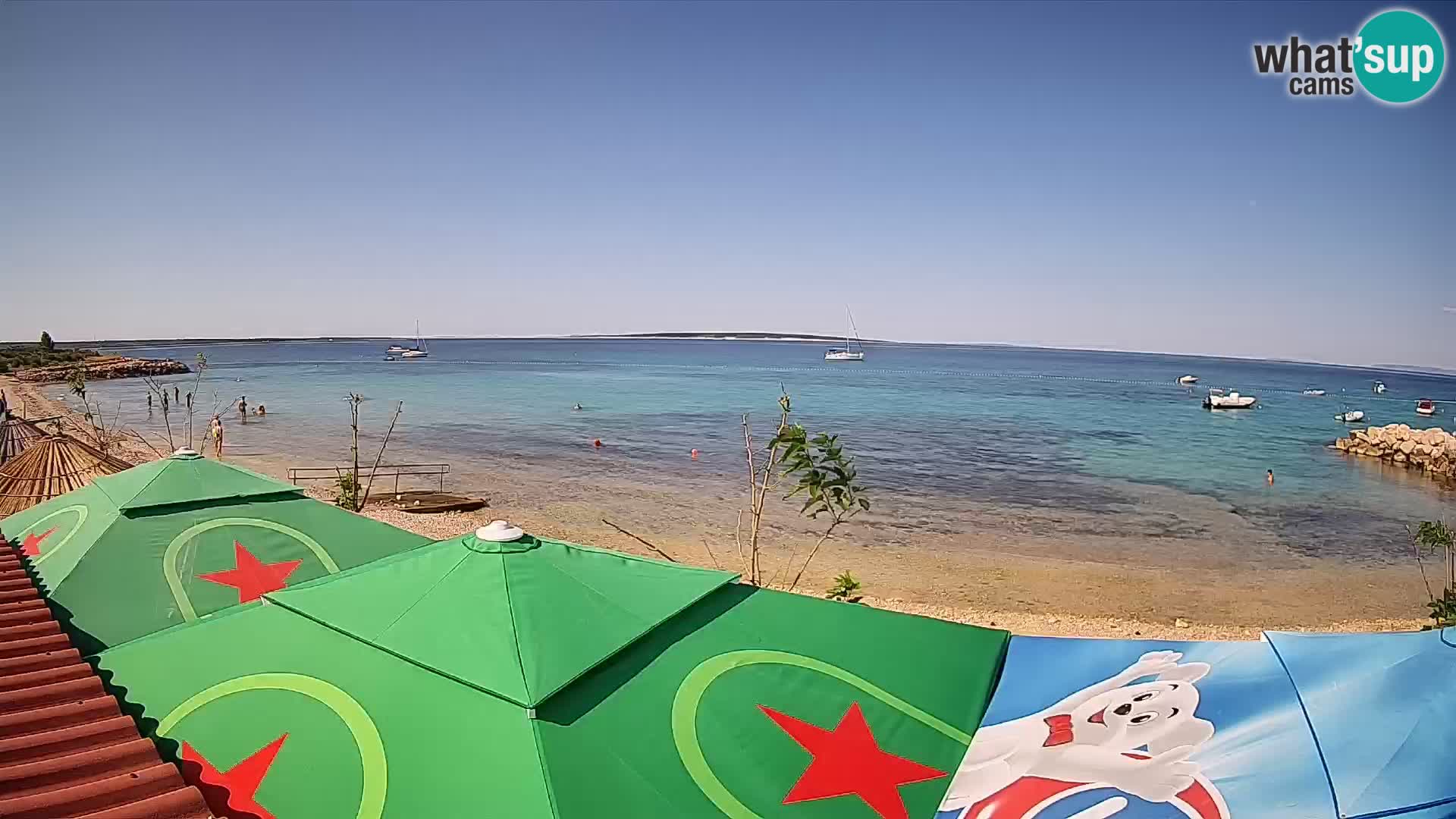 Spletna kamera Plaža Gajac – Pag – Hrvaška