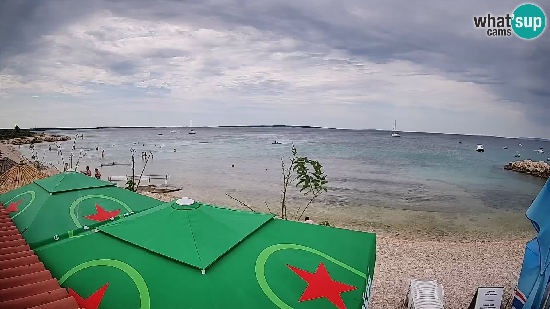 Spletna kamera Plaža Gajac – Pag – Hrvaška