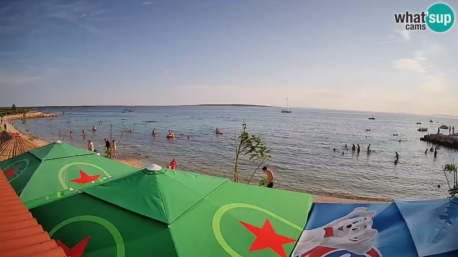 Spletna kamera Plaža Gajac – Pag – Hrvaška