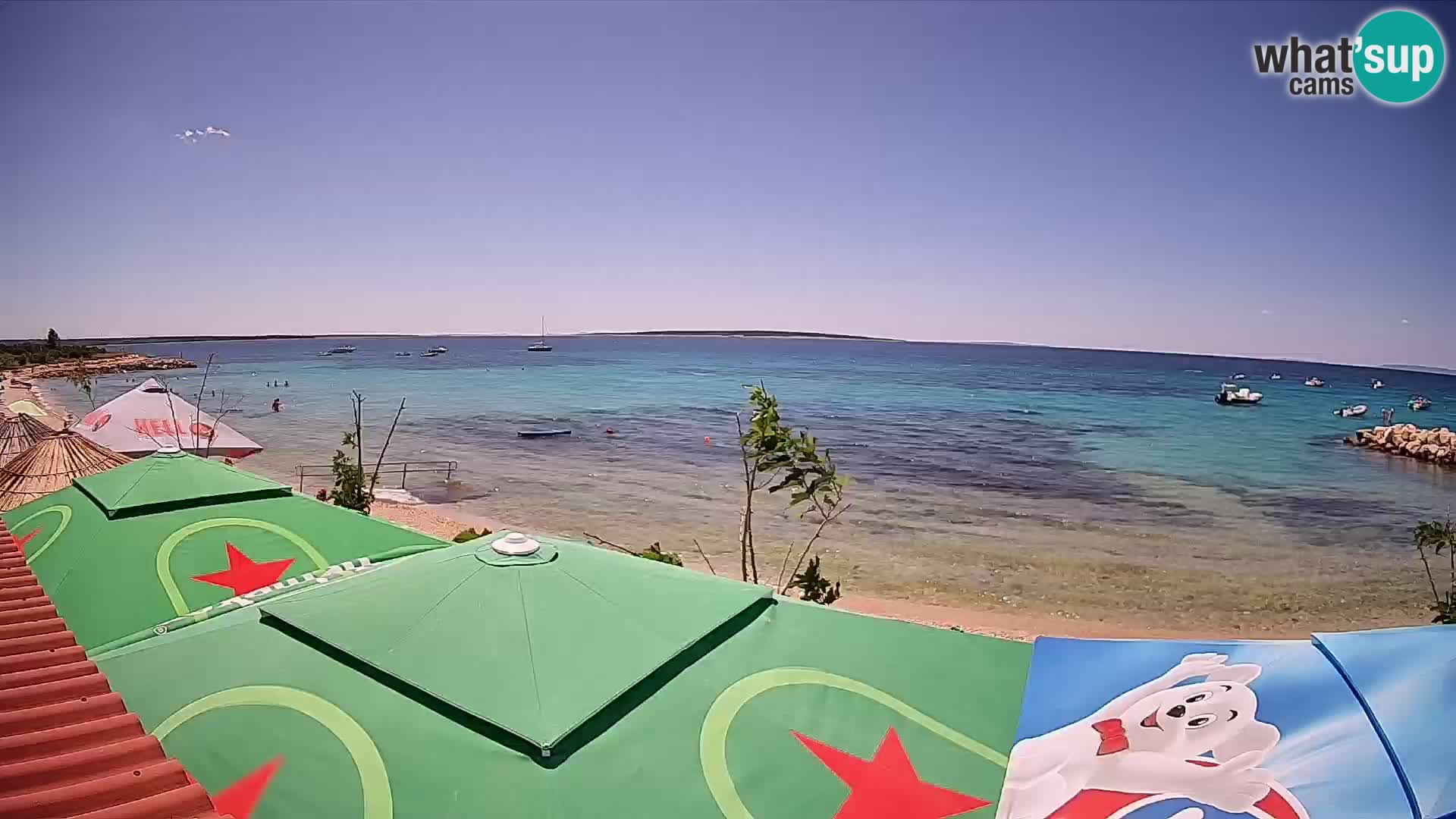 Spletna kamera Plaža Gajac – Pag – Hrvaška