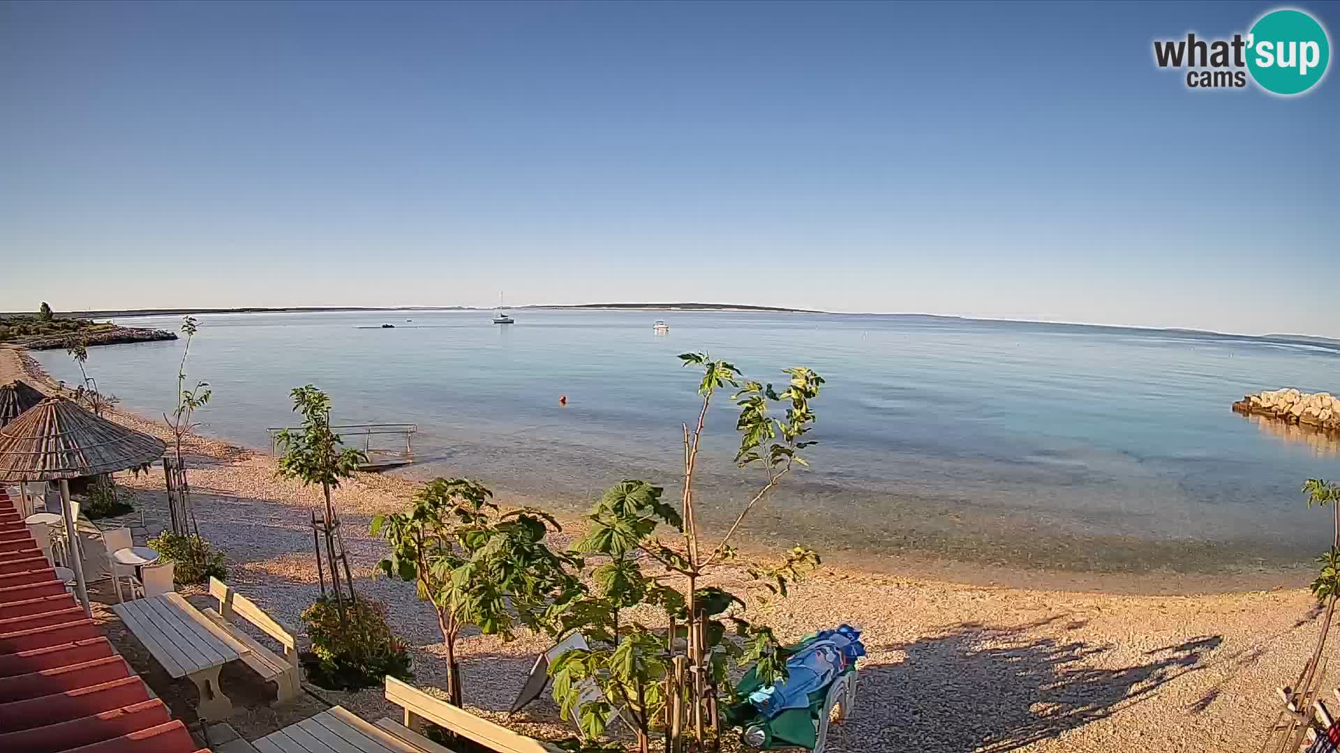 Spletna kamera Plaža Gajac – Pag – Hrvaška