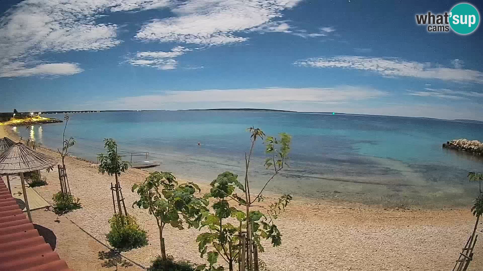 Spletna kamera Plaža Gajac – Pag – Hrvaška