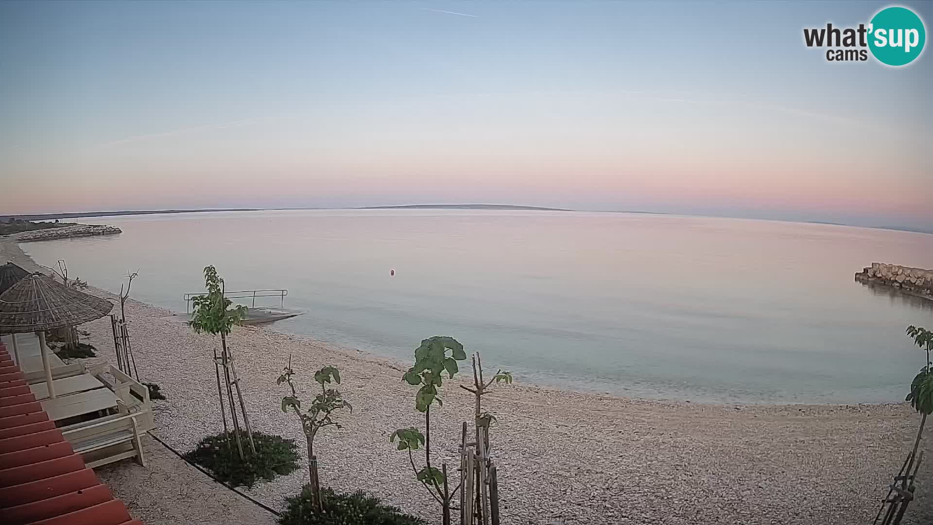 Spletna kamera Plaža Gajac – Pag – Hrvaška