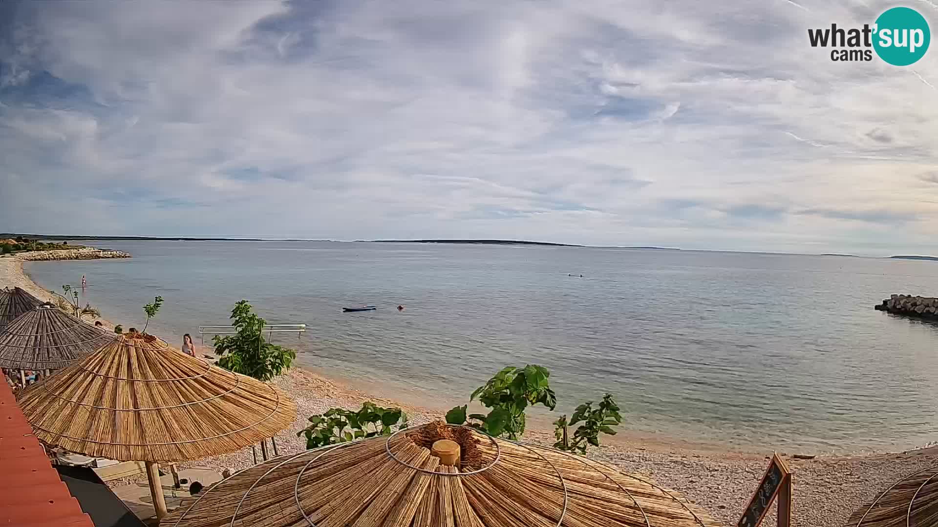 Spletna kamera Plaža Gajac – Pag – Hrvaška