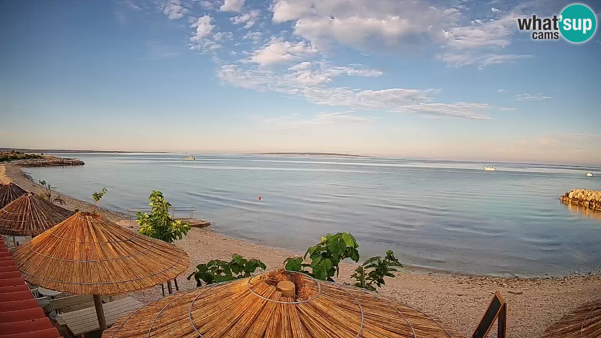 Live Webcam Gajac beach – Pag