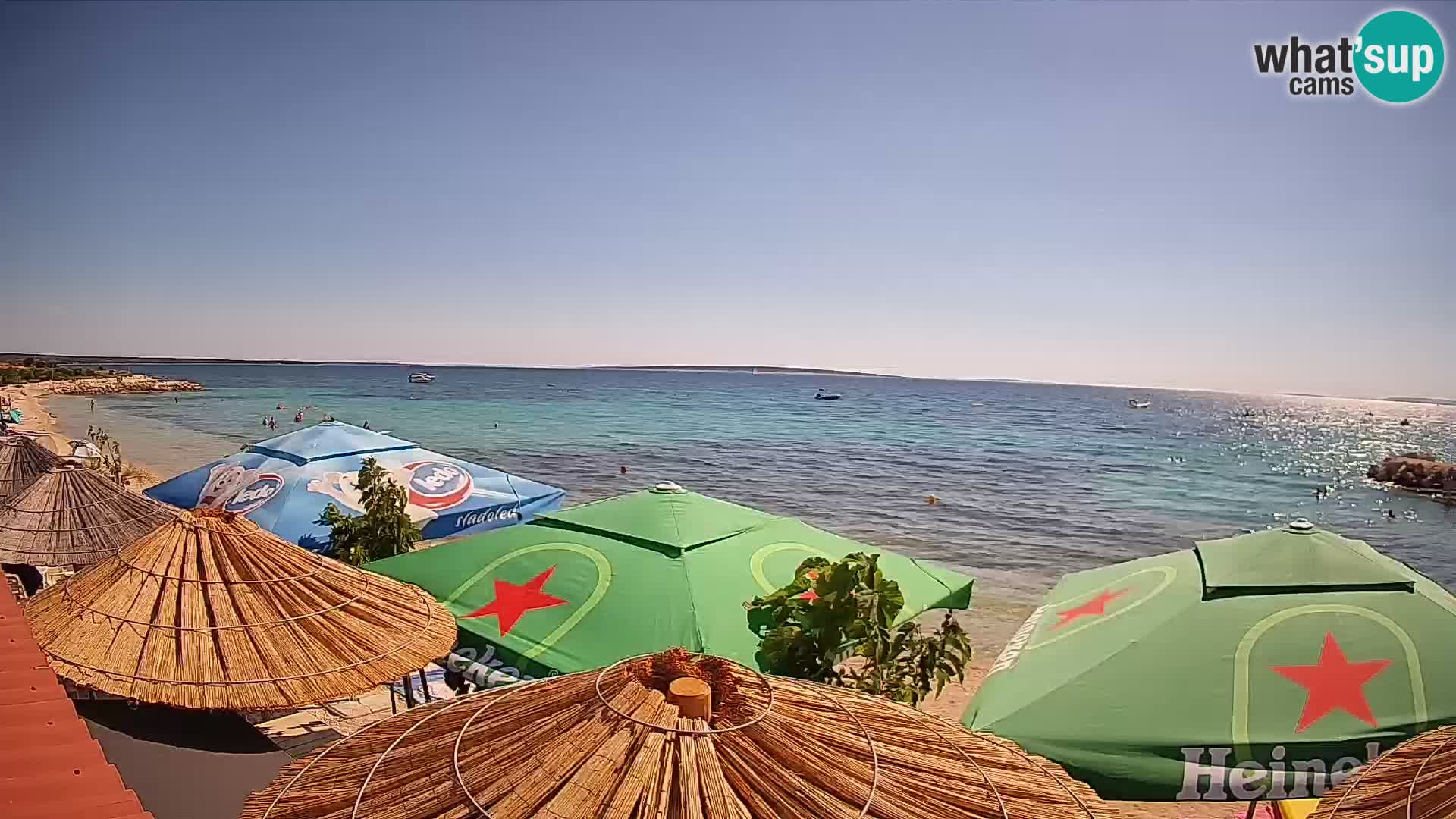 Spletna kamera Plaža Gajac – Pag – Hrvaška