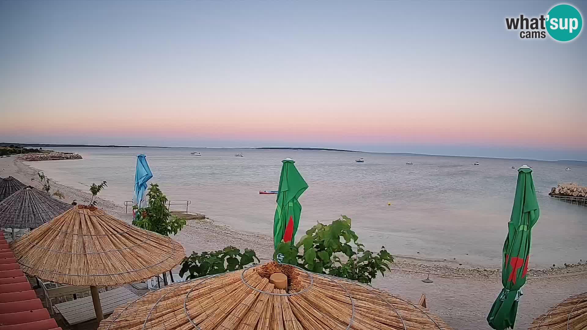 Spletna kamera Plaža Gajac – Pag – Hrvaška