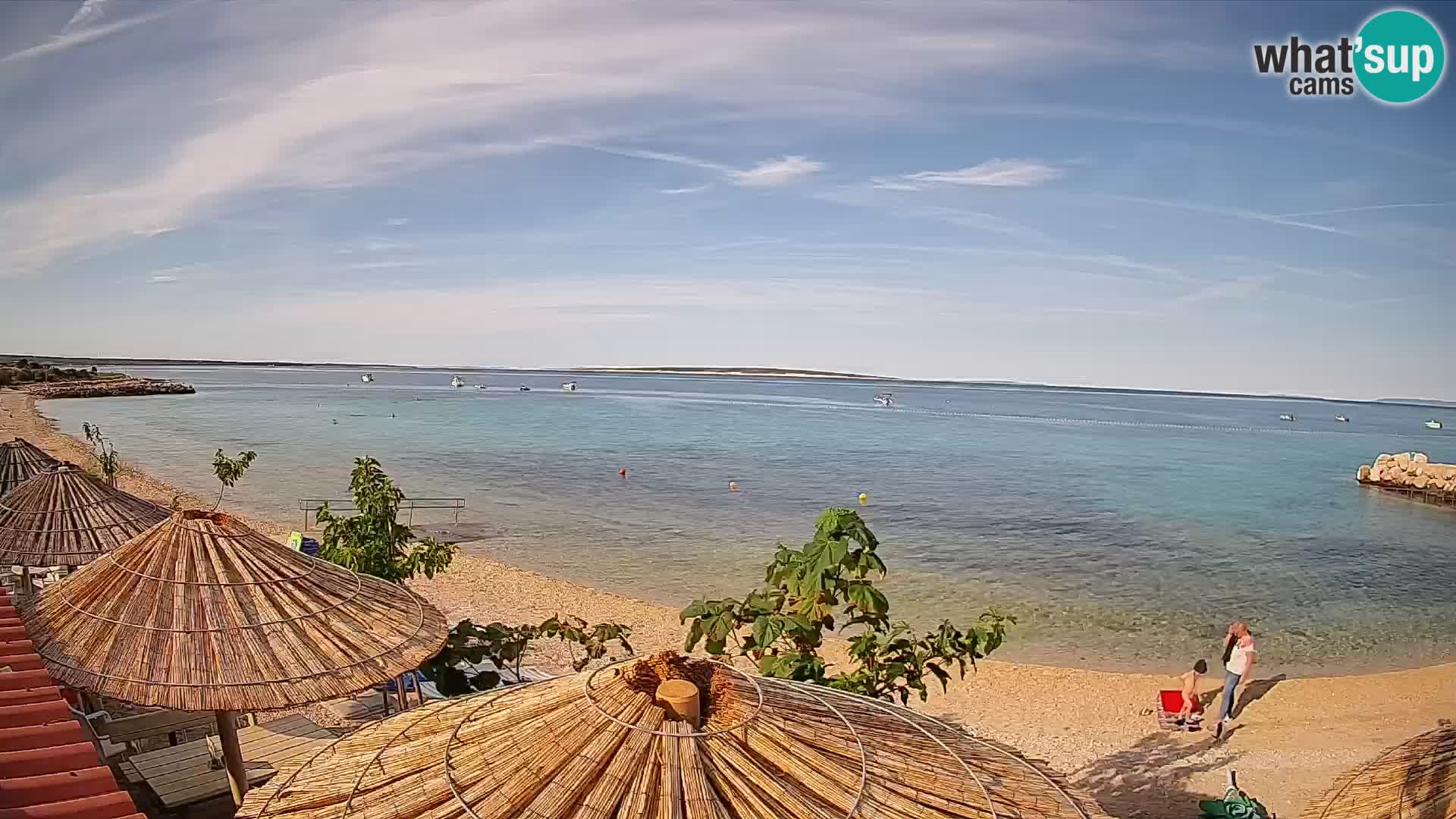 Spletna kamera Plaža Gajac – Pag – Hrvaška
