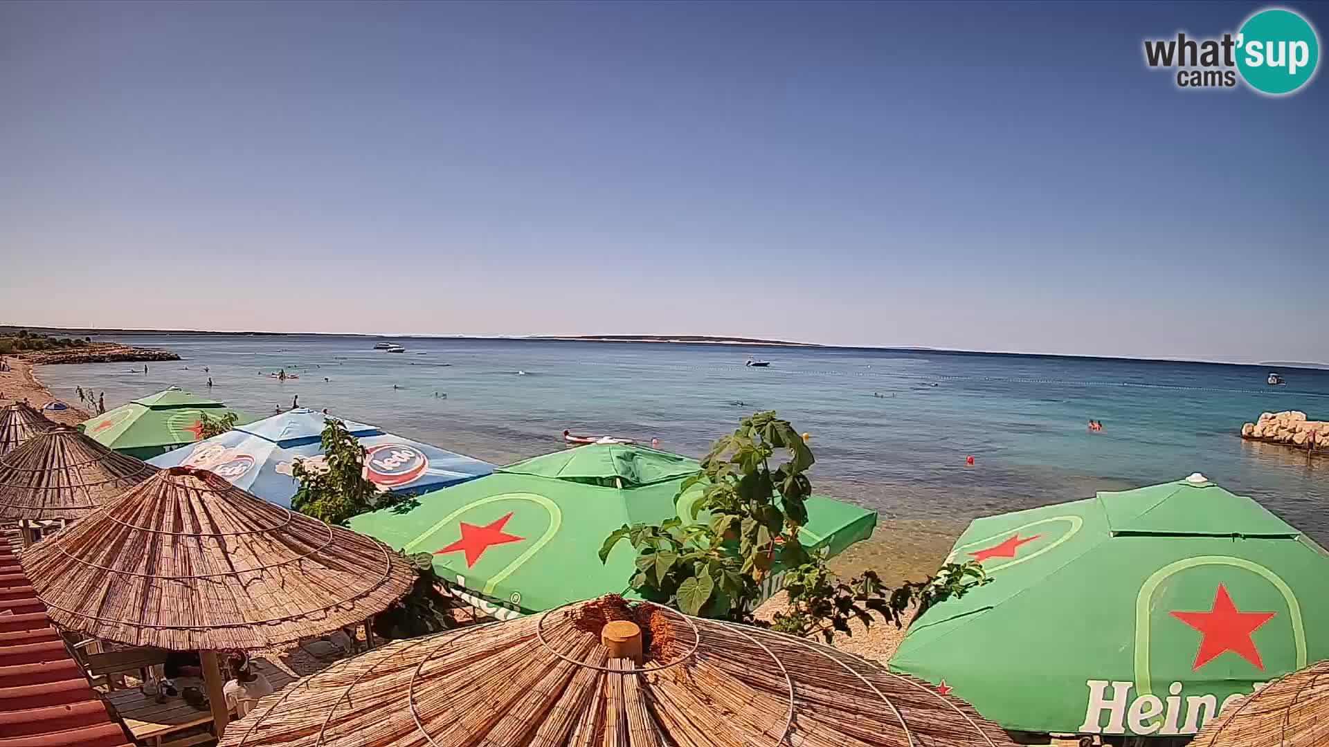Spletna kamera Plaža Gajac – Pag – Hrvaška