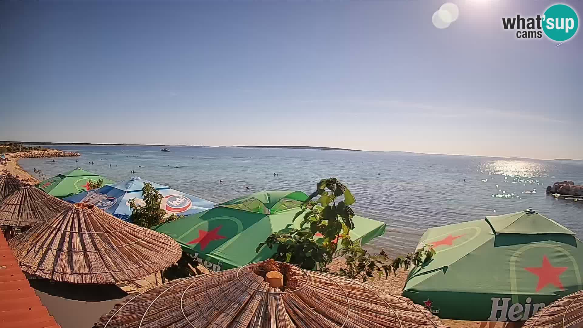 Spletna kamera Plaža Gajac – Pag – Hrvaška