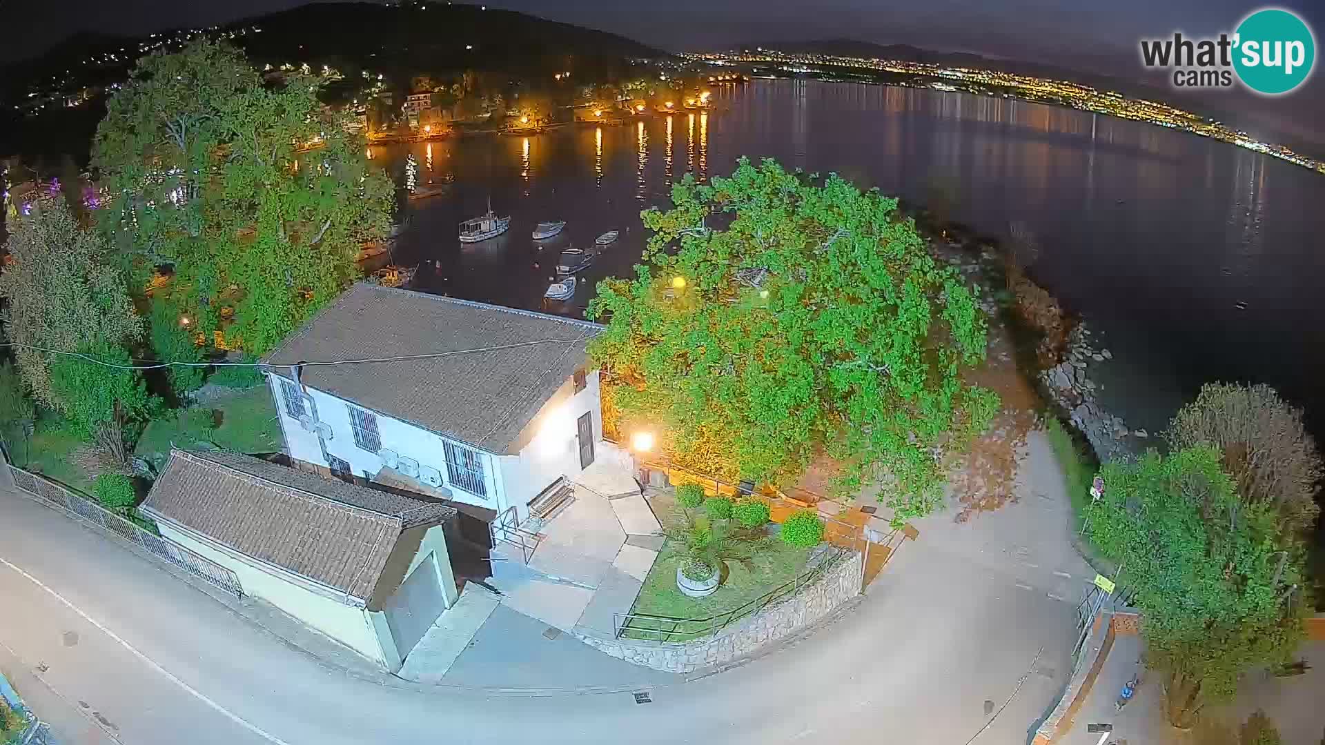 Webcam Ika Hafen – LIVE Blick auf den Hafen und die Lichter von Opatija