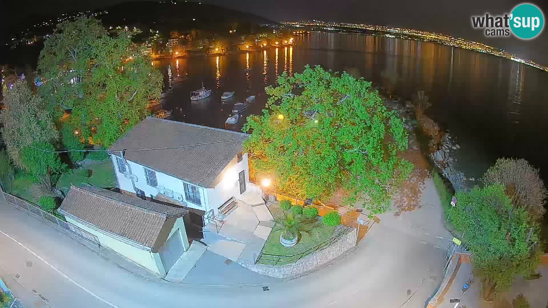Webcam port d’Ika – Vue en direct et lumières d’Opatija