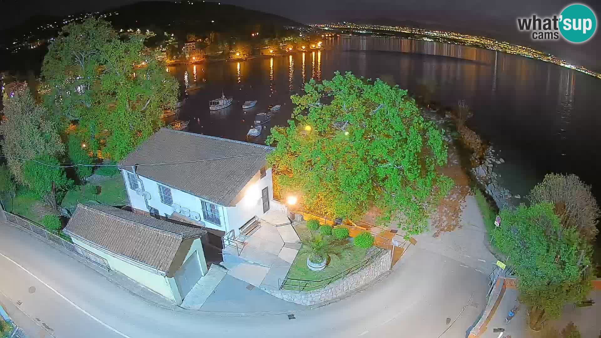 Webcam Ika Hafen – LIVE Blick auf den Hafen und die Lichter von Opatija