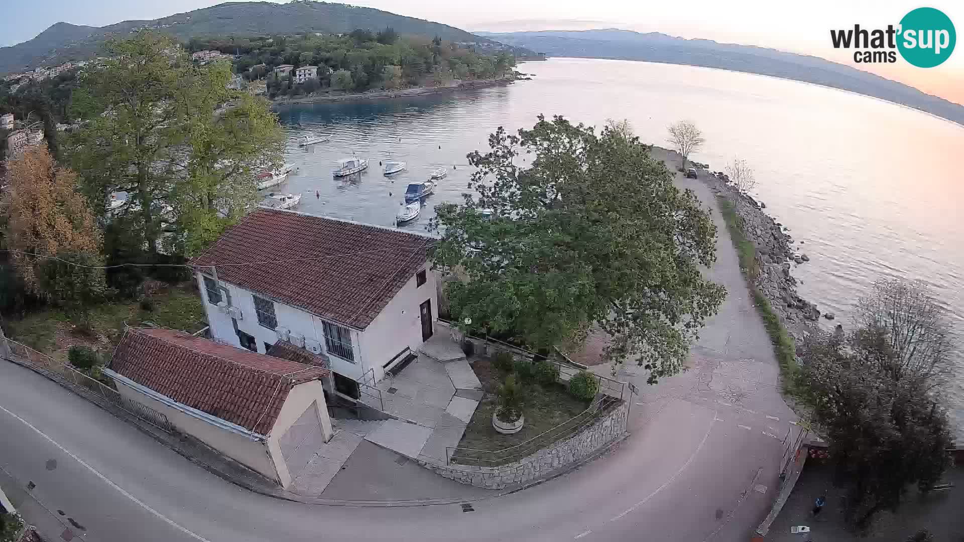 Ika Harbor Webcam – LIVE View of the Harbor and Opatija Lights