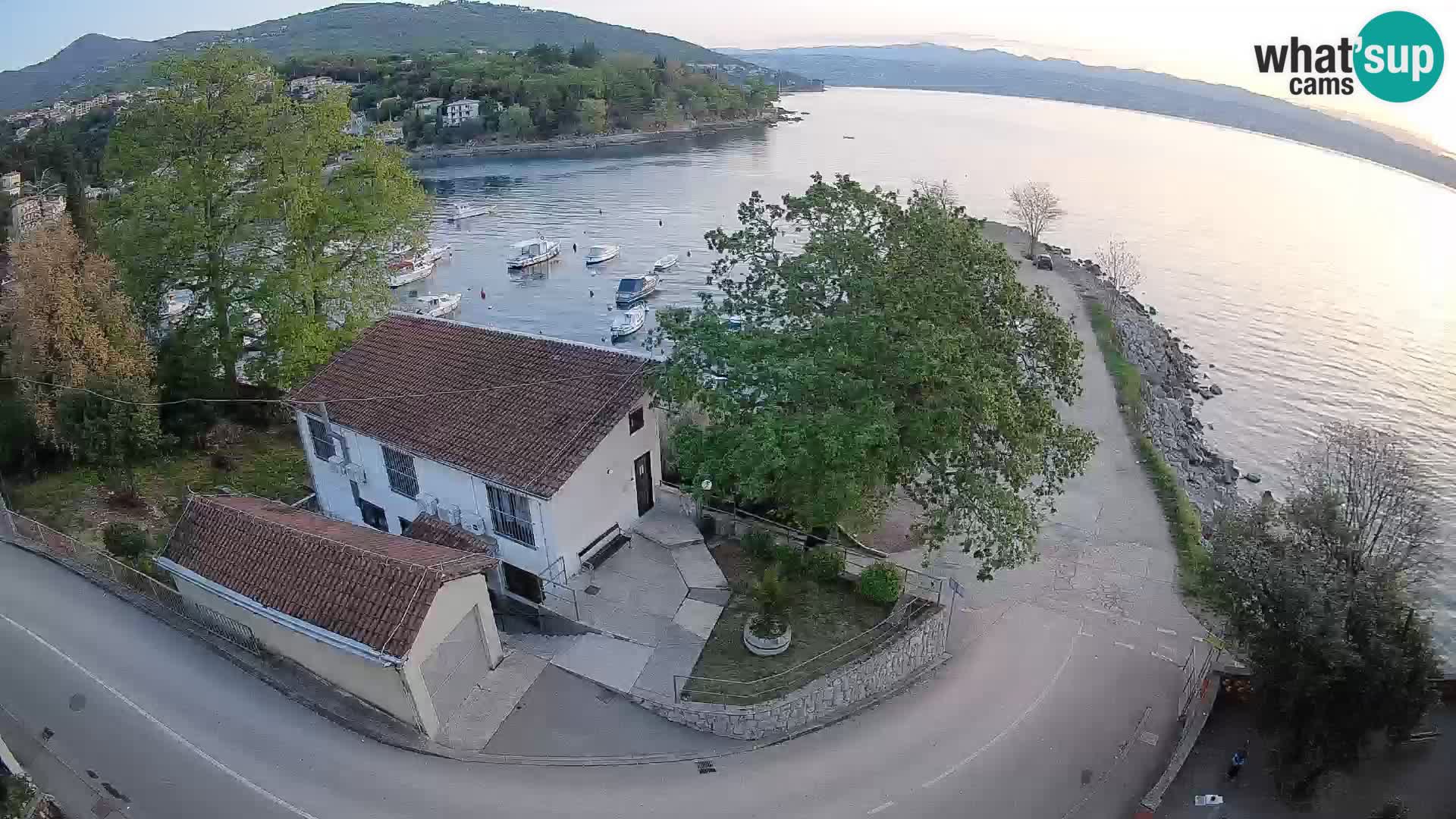 Webcam porto Ika – Vista LIVE sul porto e le luci di Opatija
