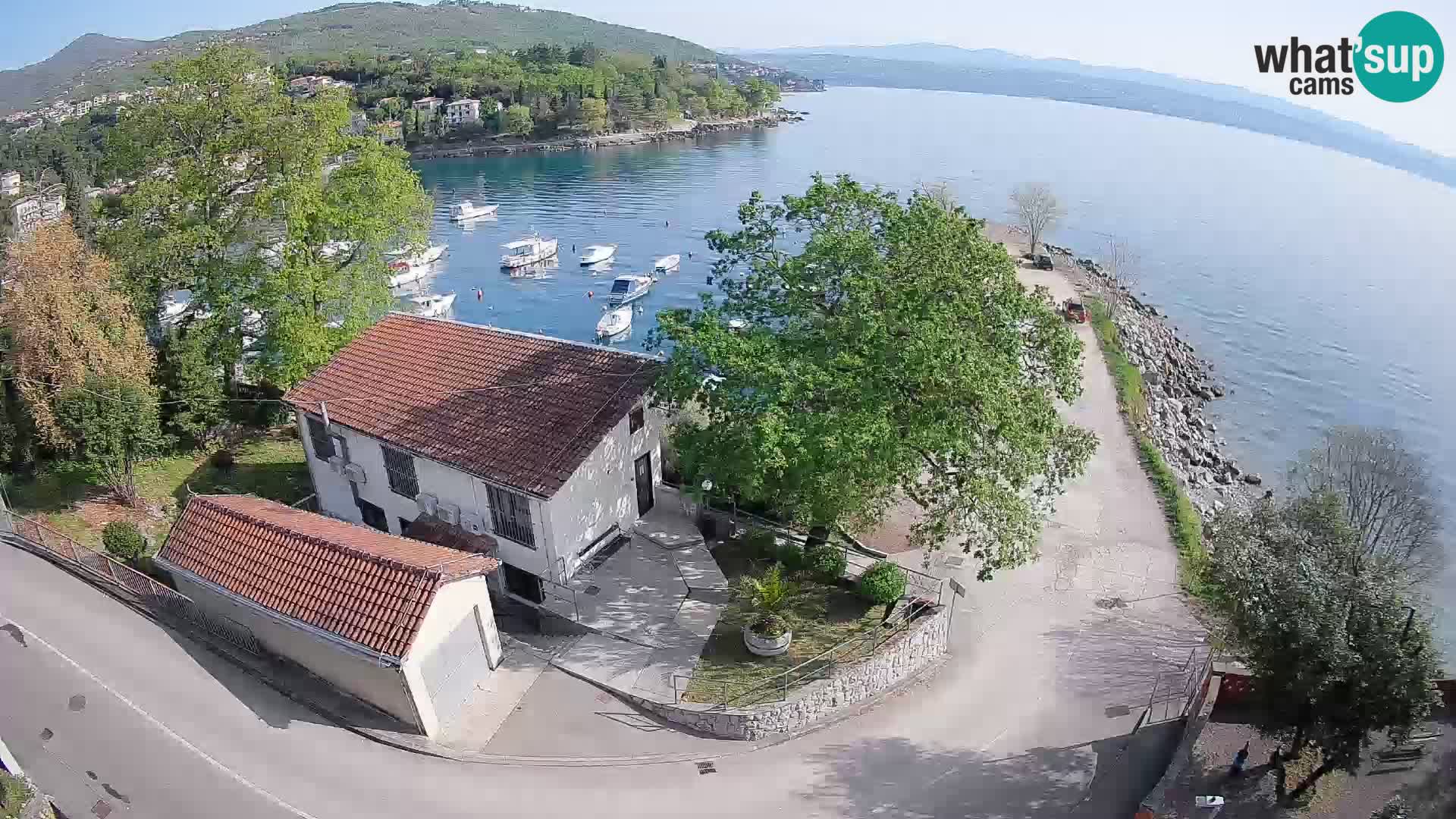 Ika Harbor Webcam – LIVE View of the Harbor and Opatija Lights