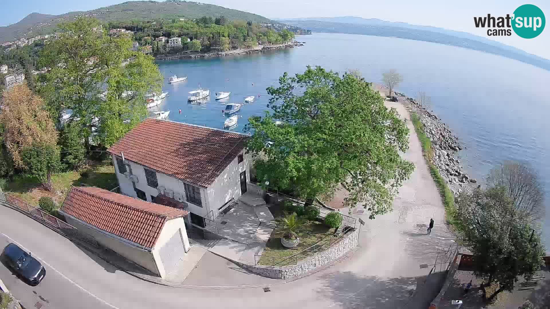 Webcam porto Ika – Vista LIVE sul porto e le luci di Opatija