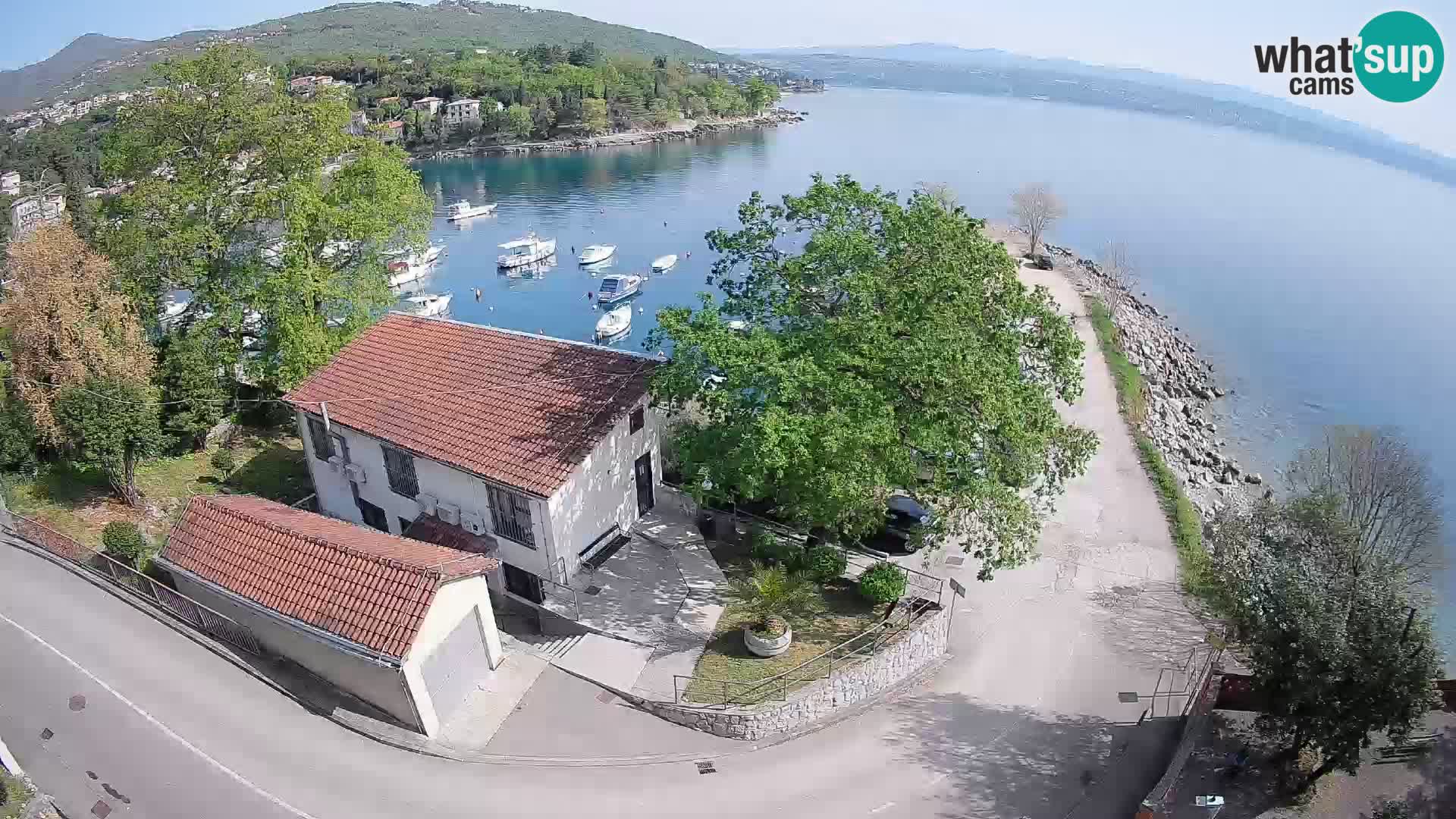 Ika Harbor Webcam – LIVE View of the Harbor and Opatija Lights