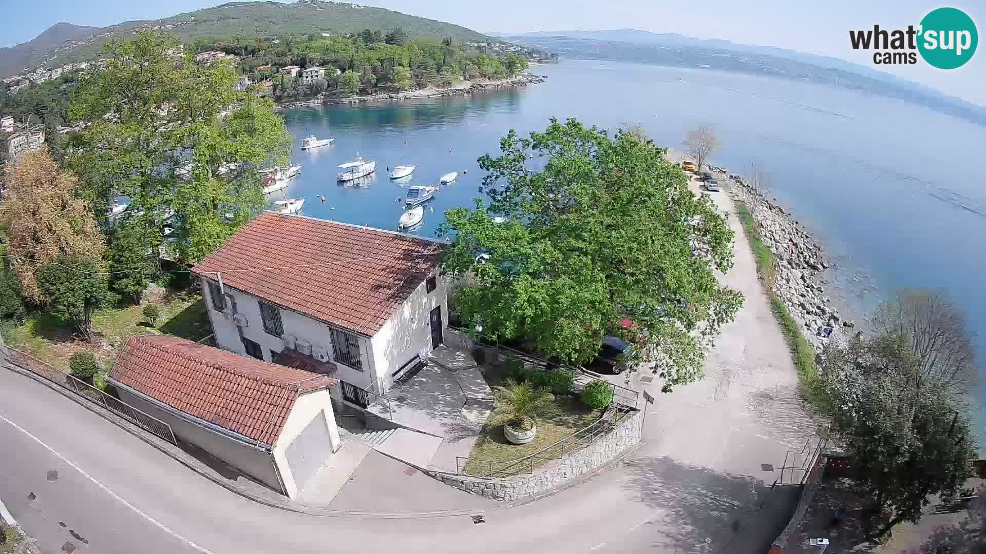 Ika Harbor Webcam – LIVE View of the Harbor and Opatija Lights