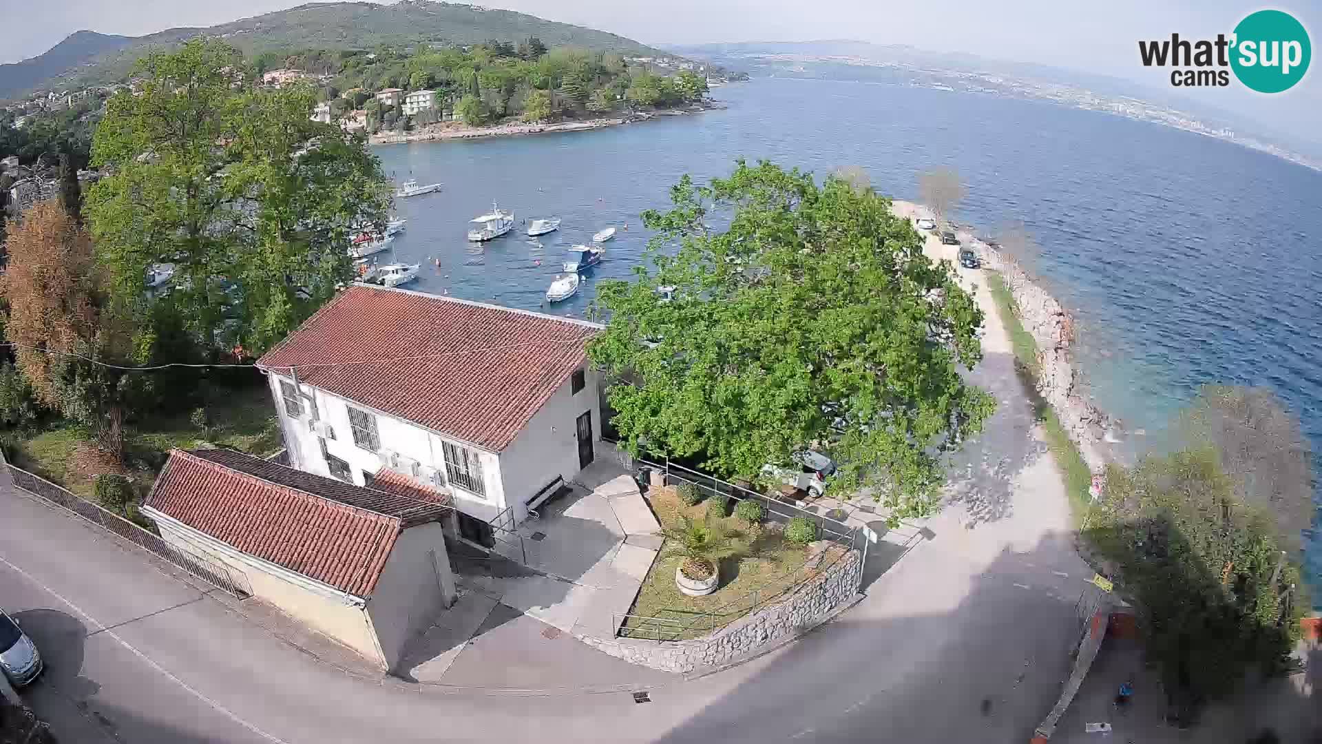 Webcam porto Ika – Vista LIVE sul porto e le luci di Opatija