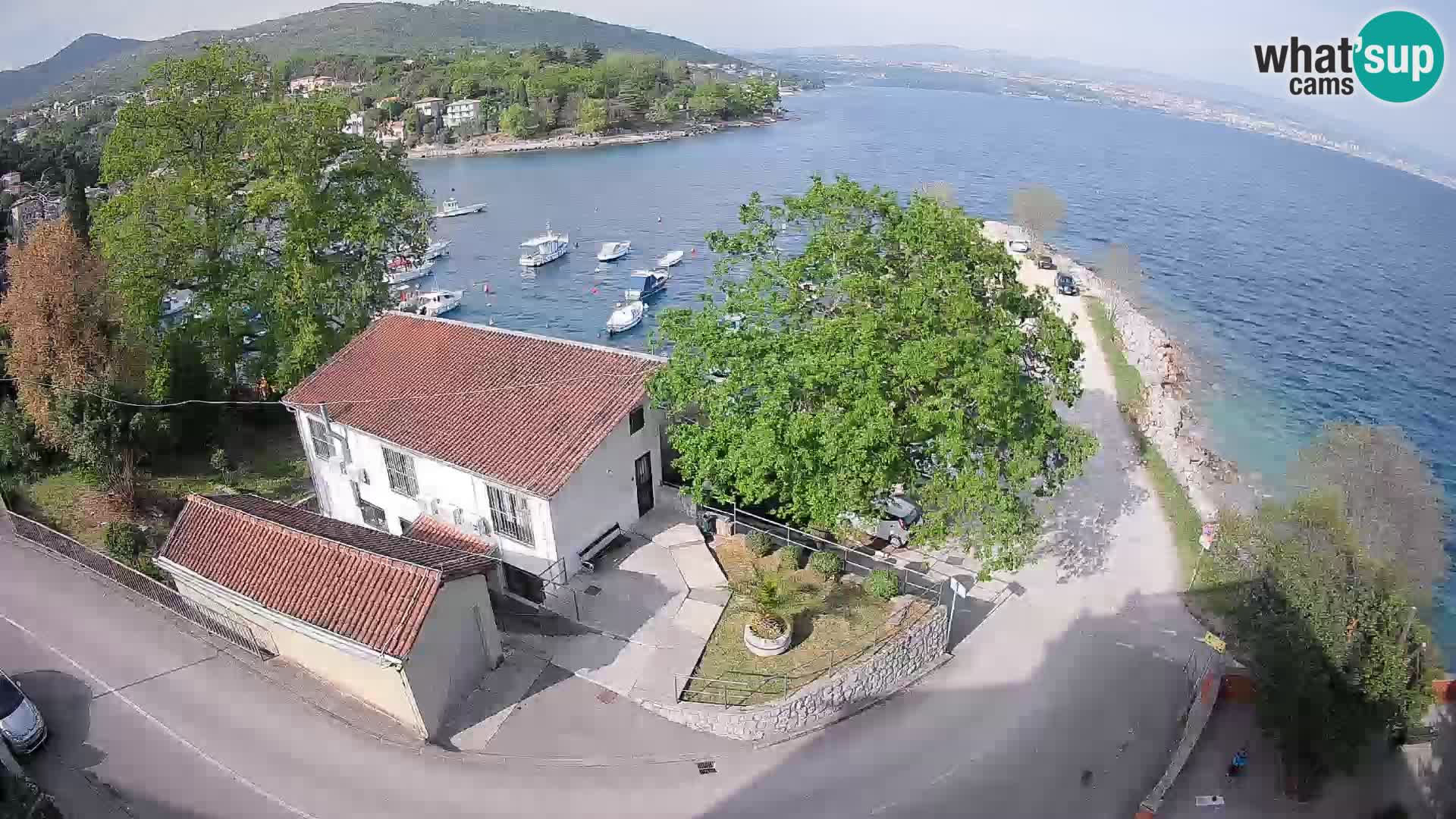 Ika Harbor Webcam – LIVE View of the Harbor and Opatija Lights